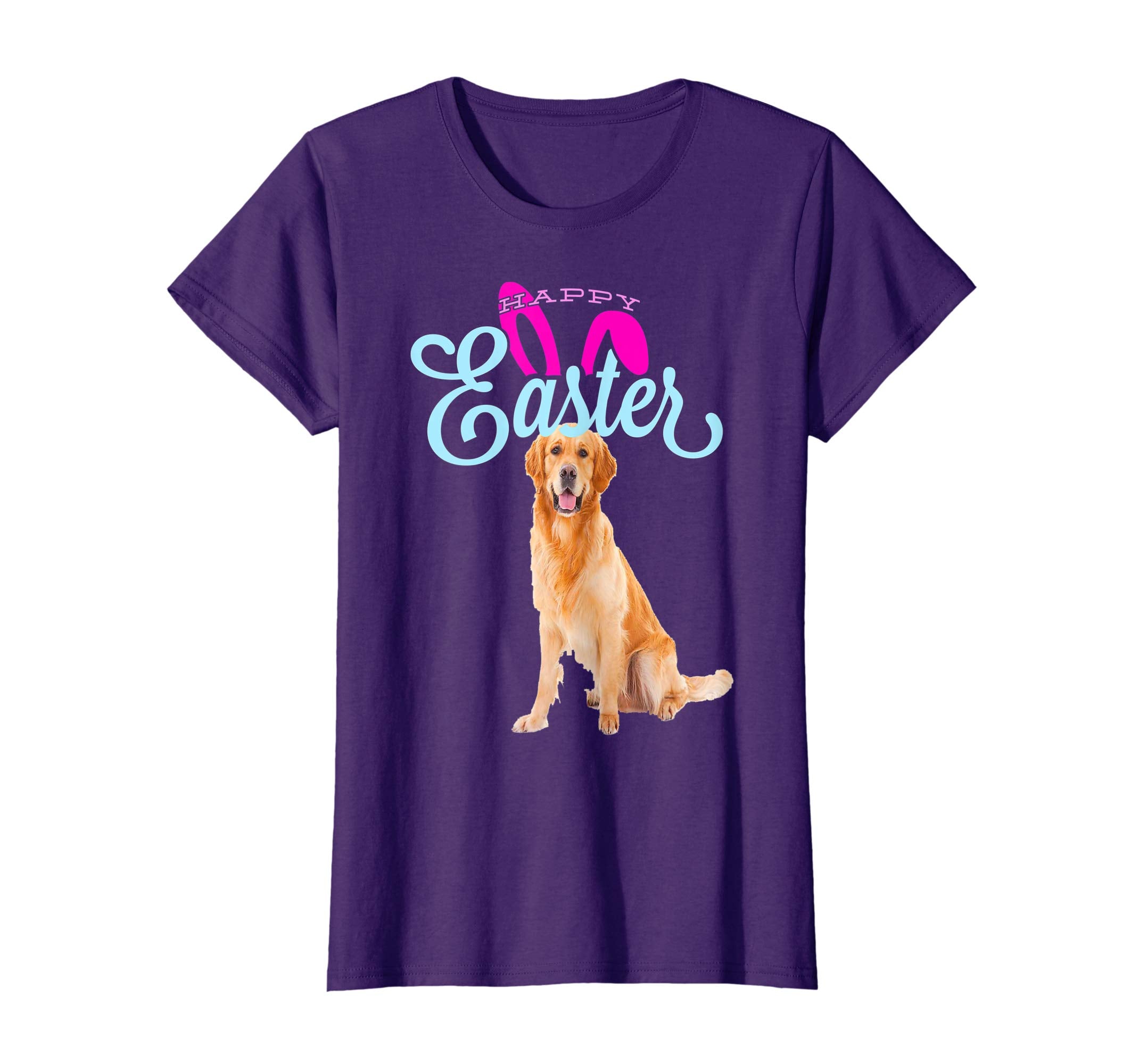 Easter Bunny Golden Retriever Tshirt Dog Men Women Gift