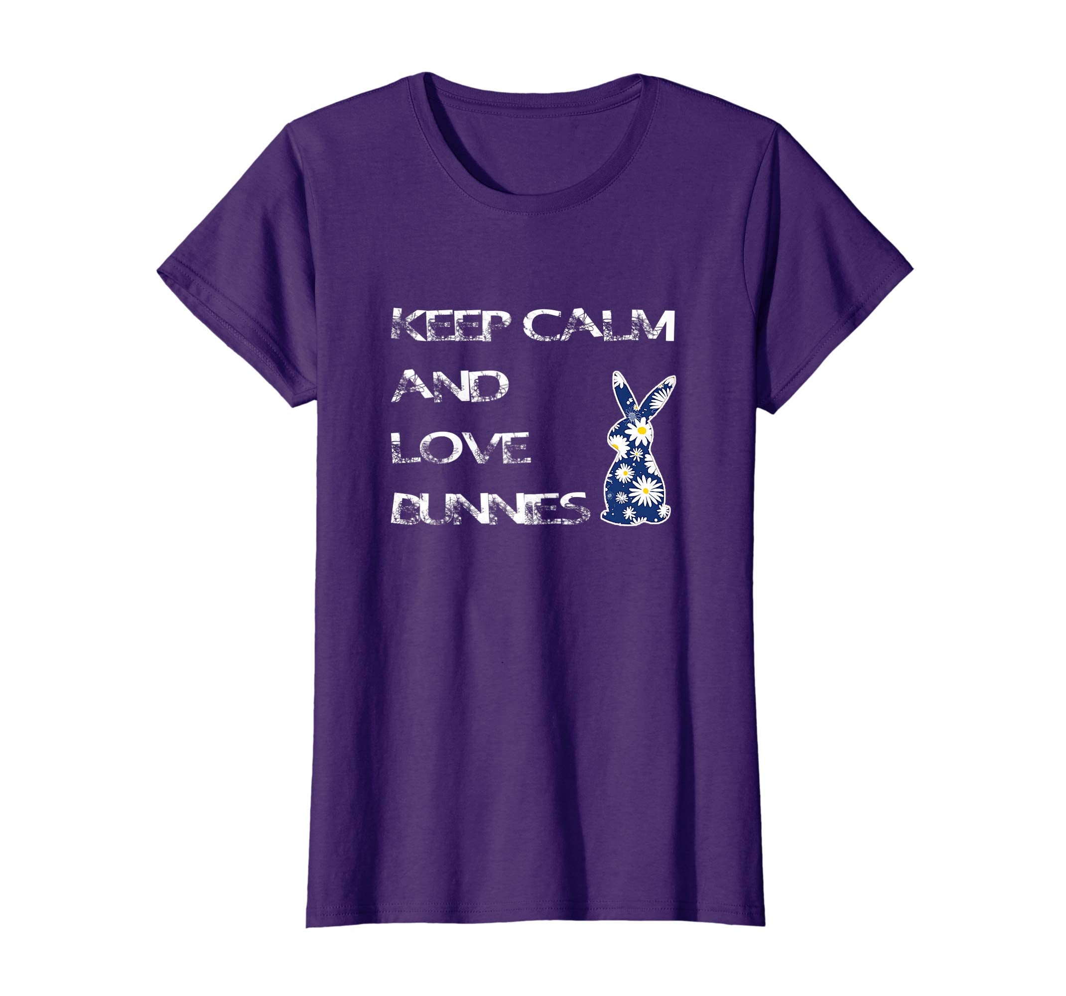Vintage Style Keep Calm And Love Bunnies Easter T Shirt