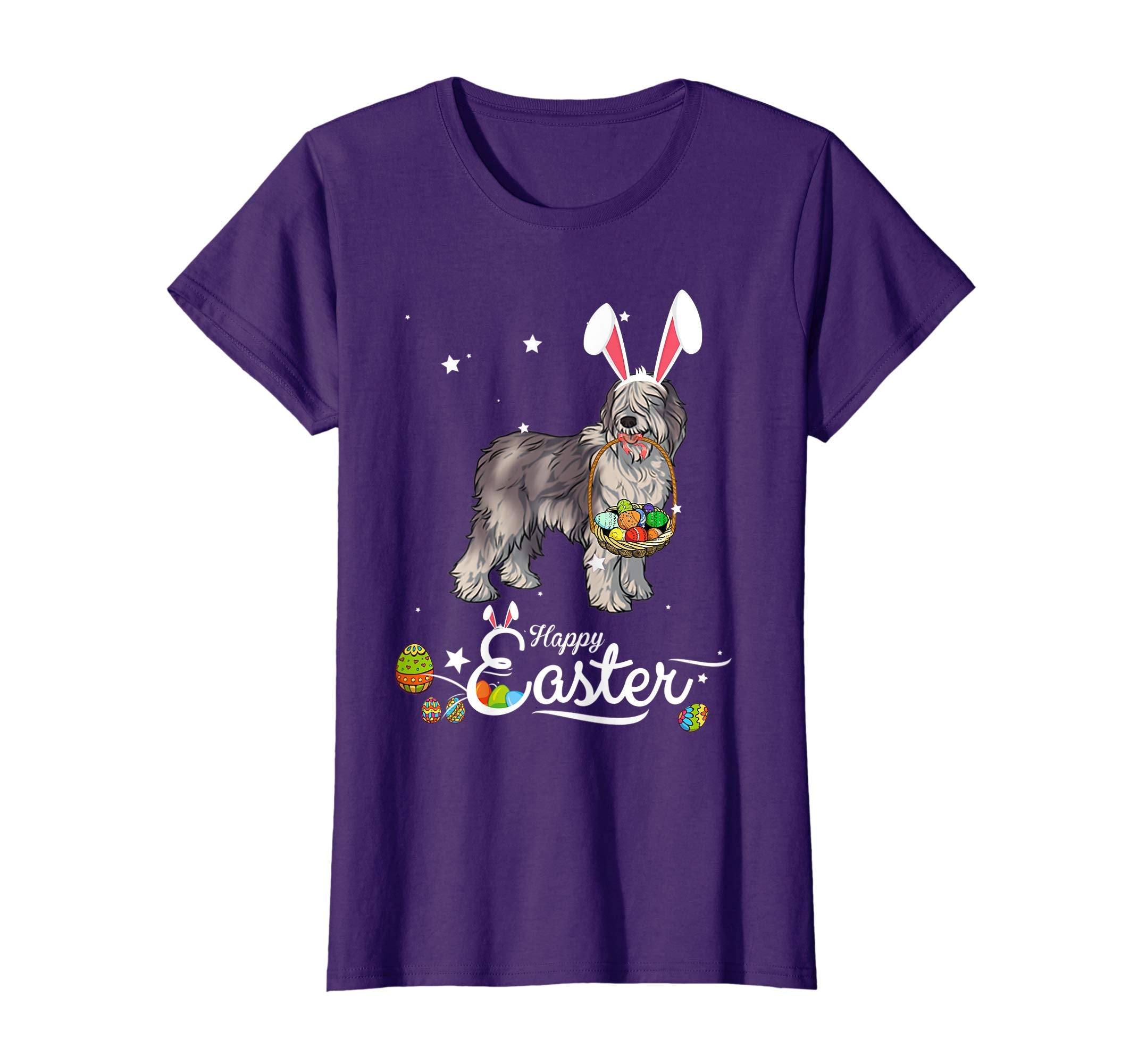 Olde Sheepdog Dog With Bunny Hat Easter Costume T Shirt