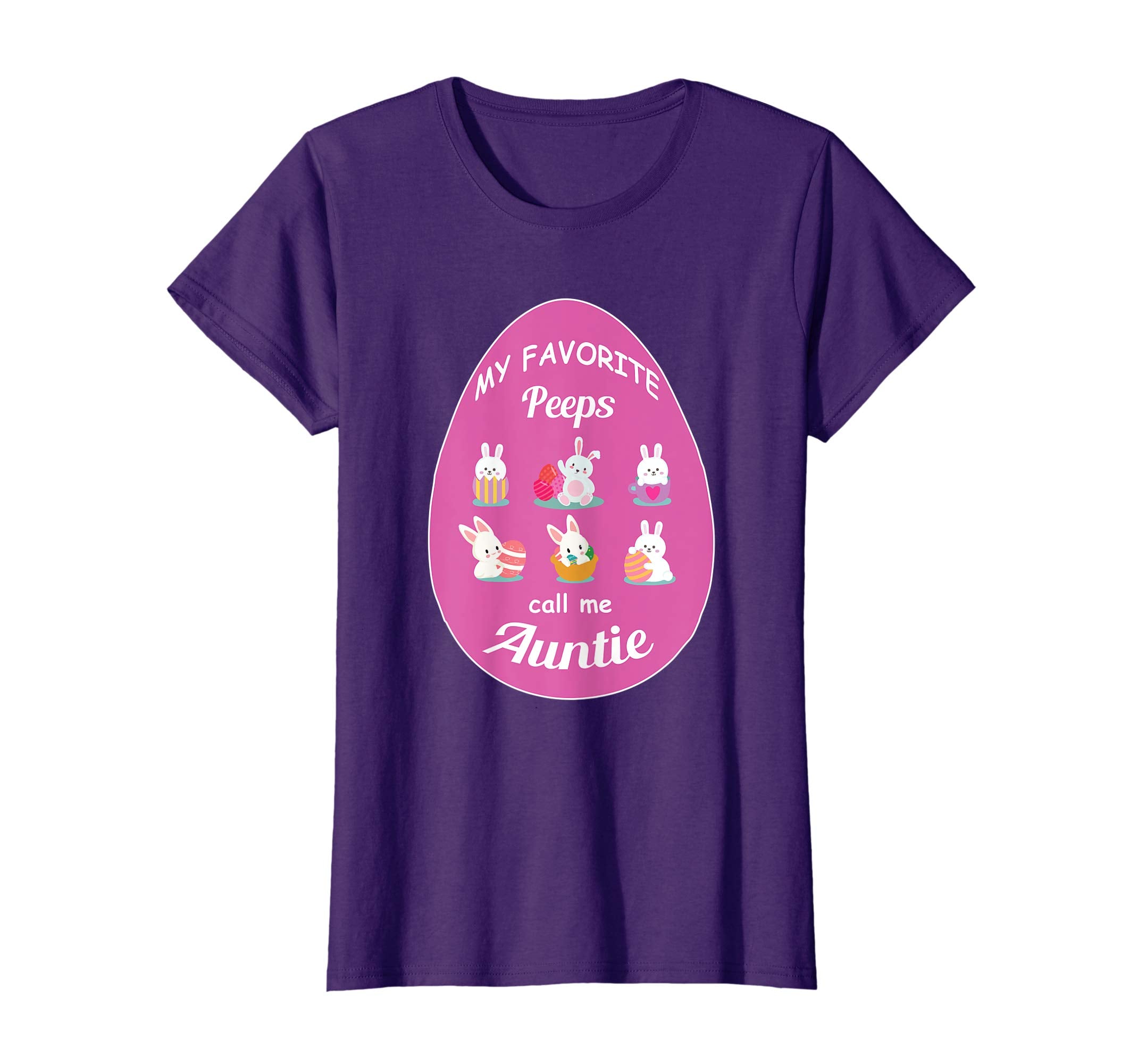 My my favorite people call me auntie easter eggs gift shirt