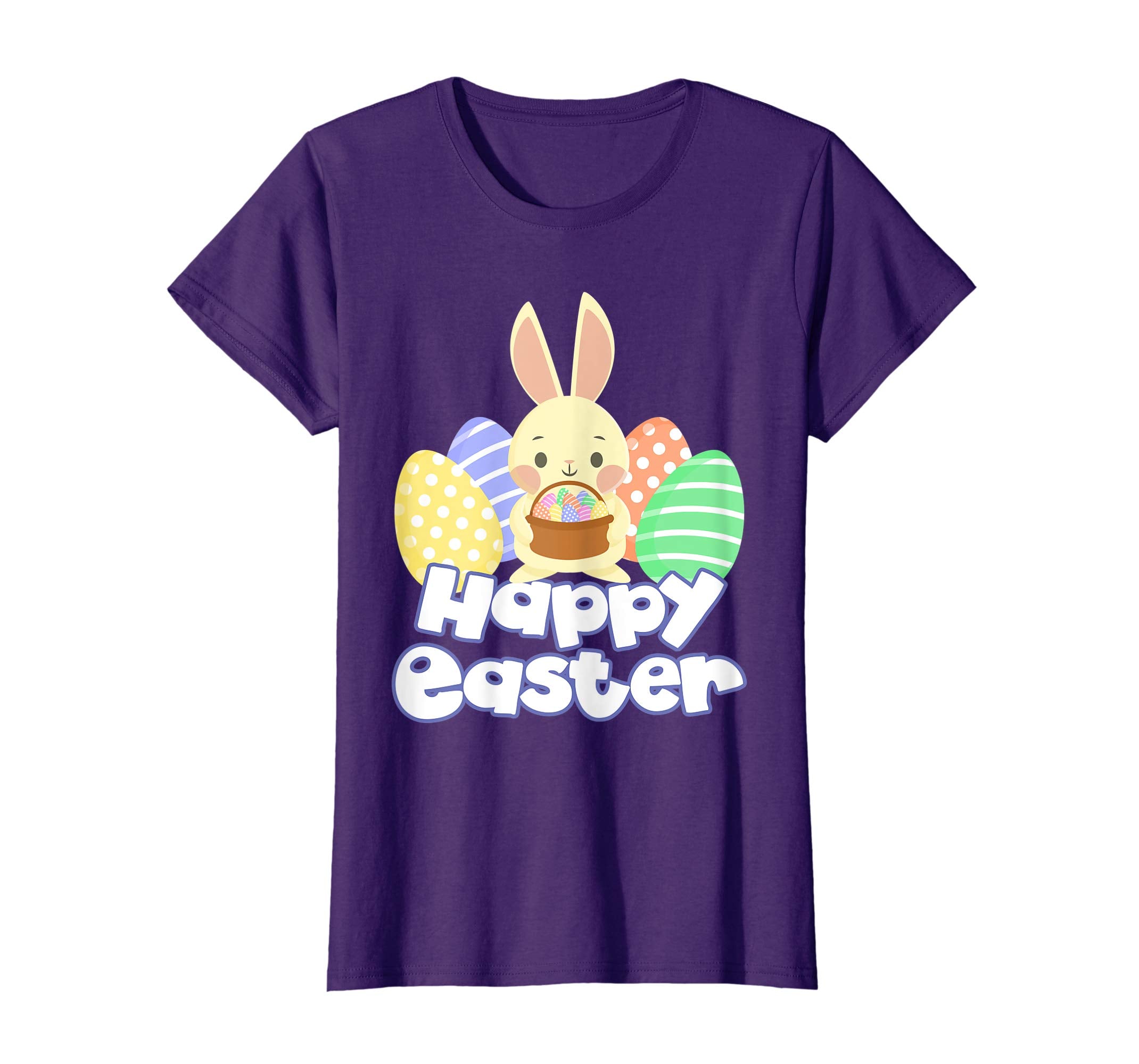 Easter T Shirt Happy Easter Bunny Eggs Tshirt Colorful Gift