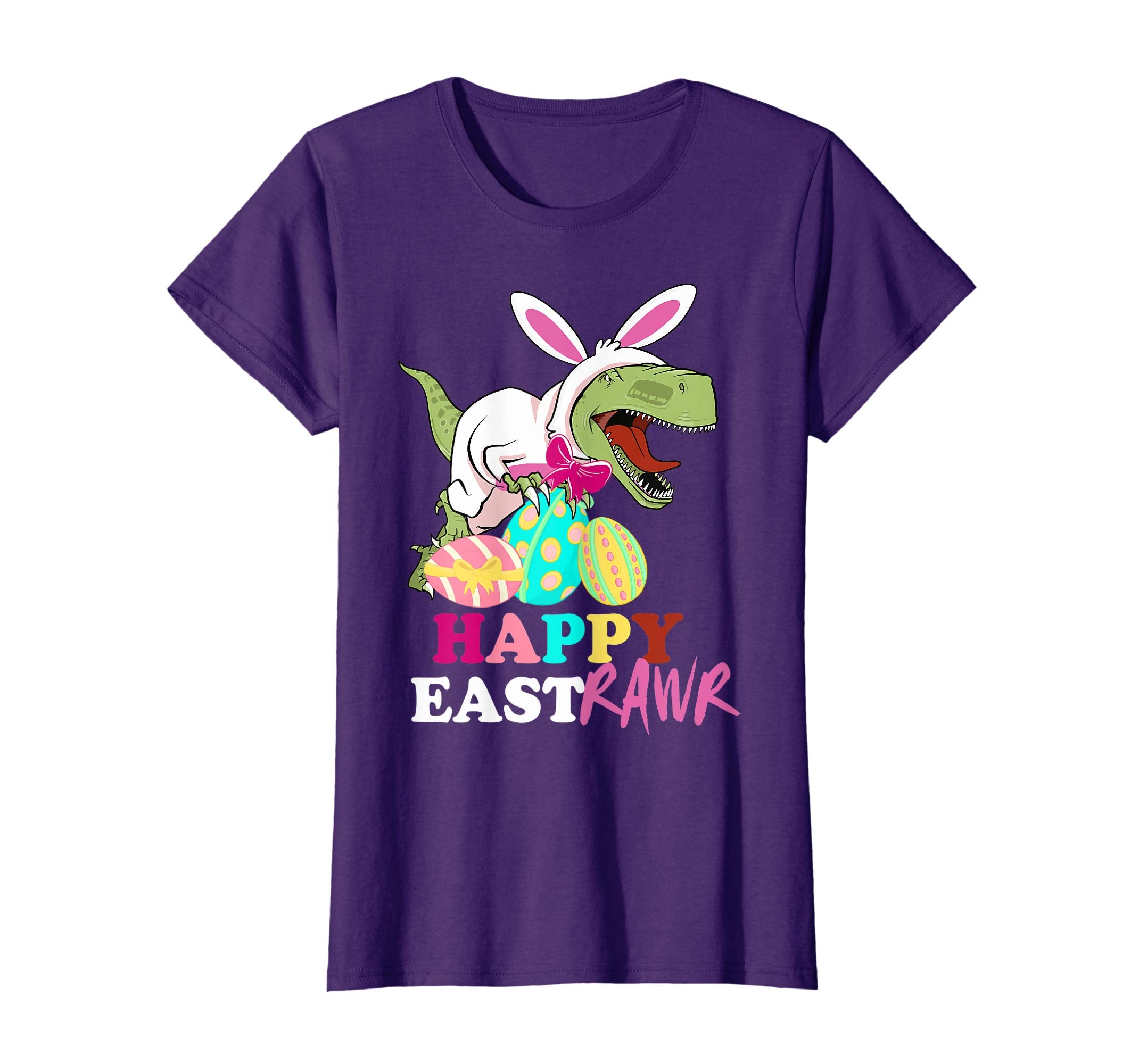 Funny Easter T rex Dino Eggs Happy Eastraw Kids Boys Tshirt