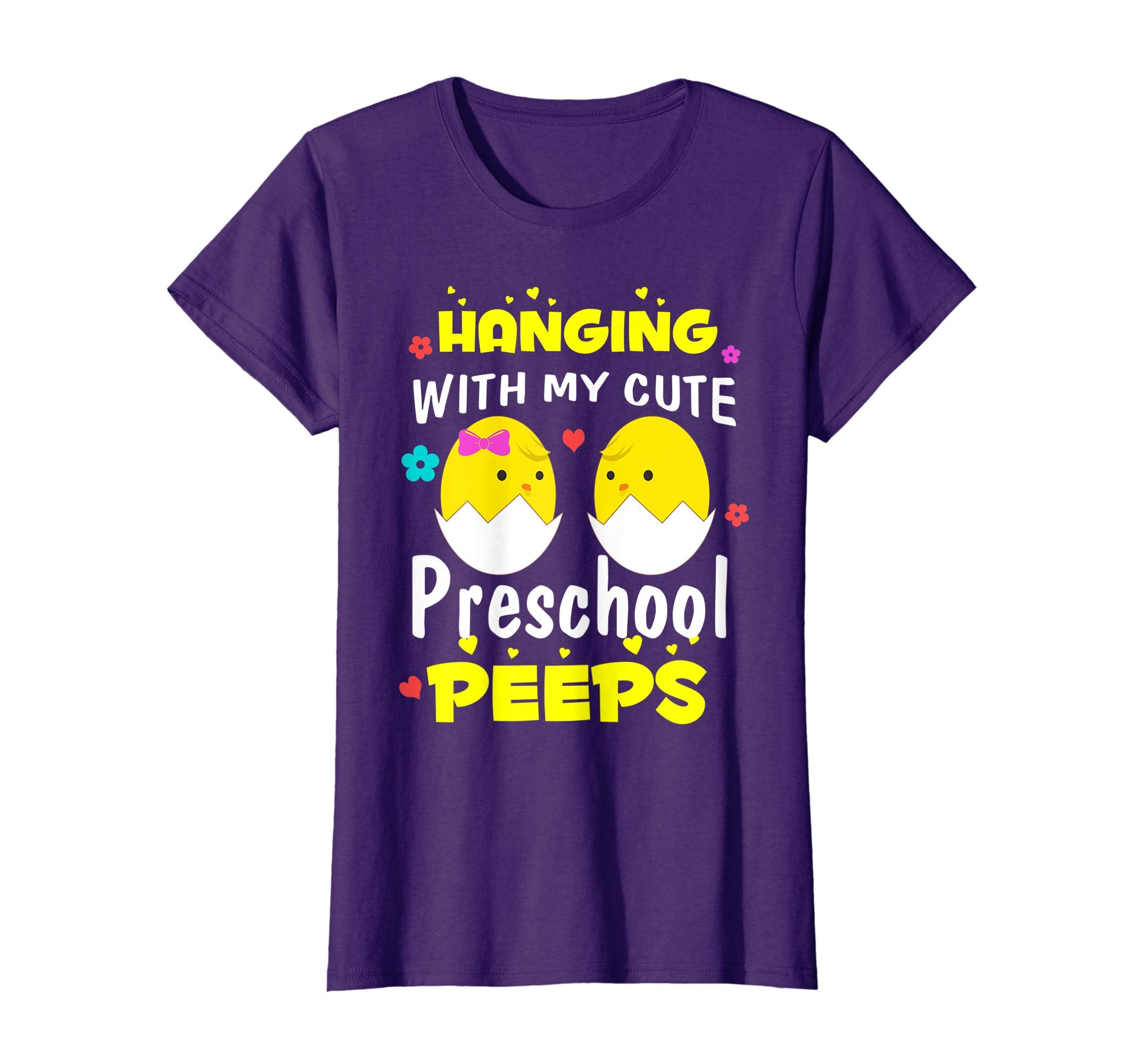 Cute Easter Shirt Teacher Hanging with my Preschool Peeps