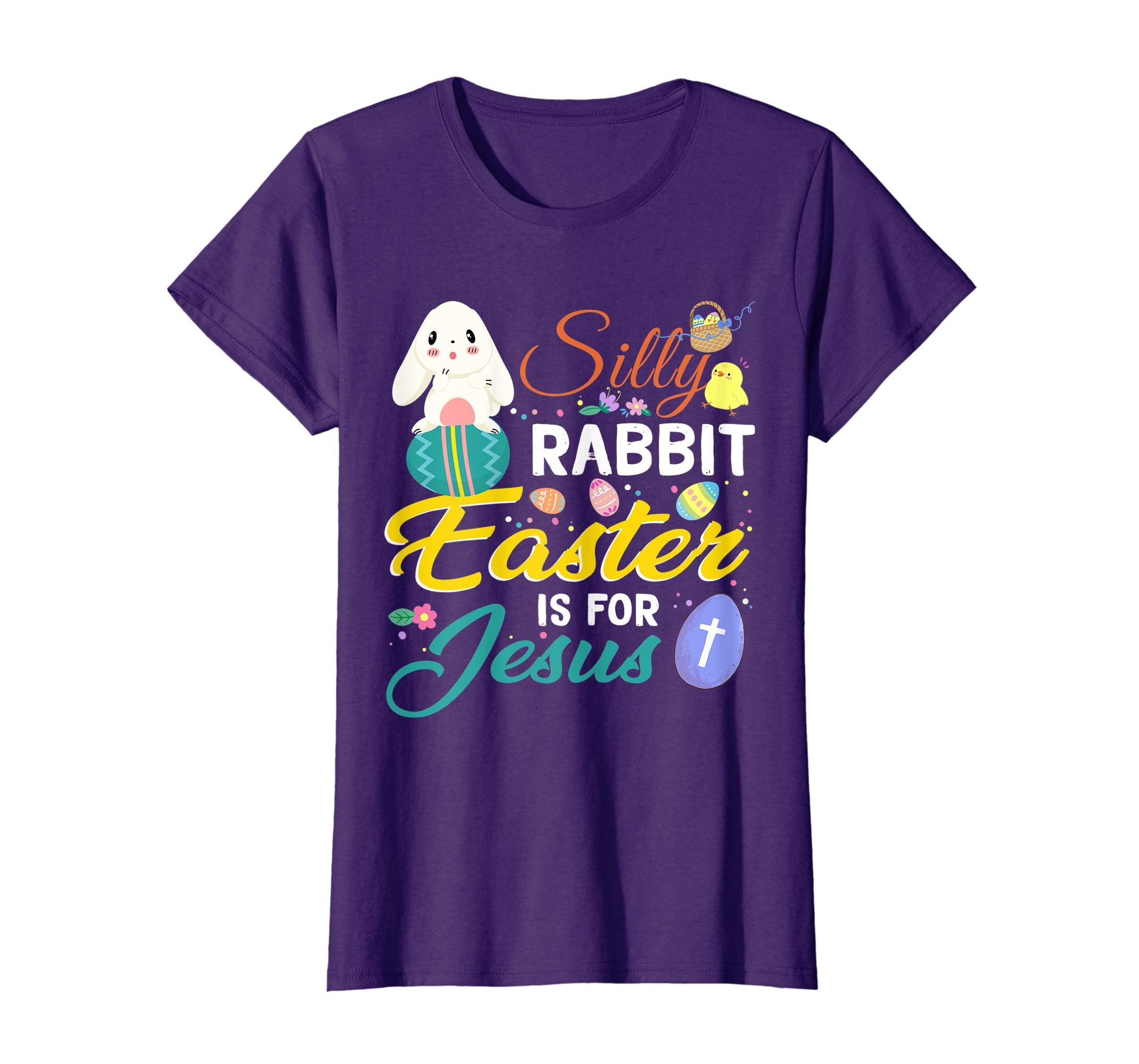 Silly-Rabbit Easter Is For Jesus Christian Shirt Egg-Hunters