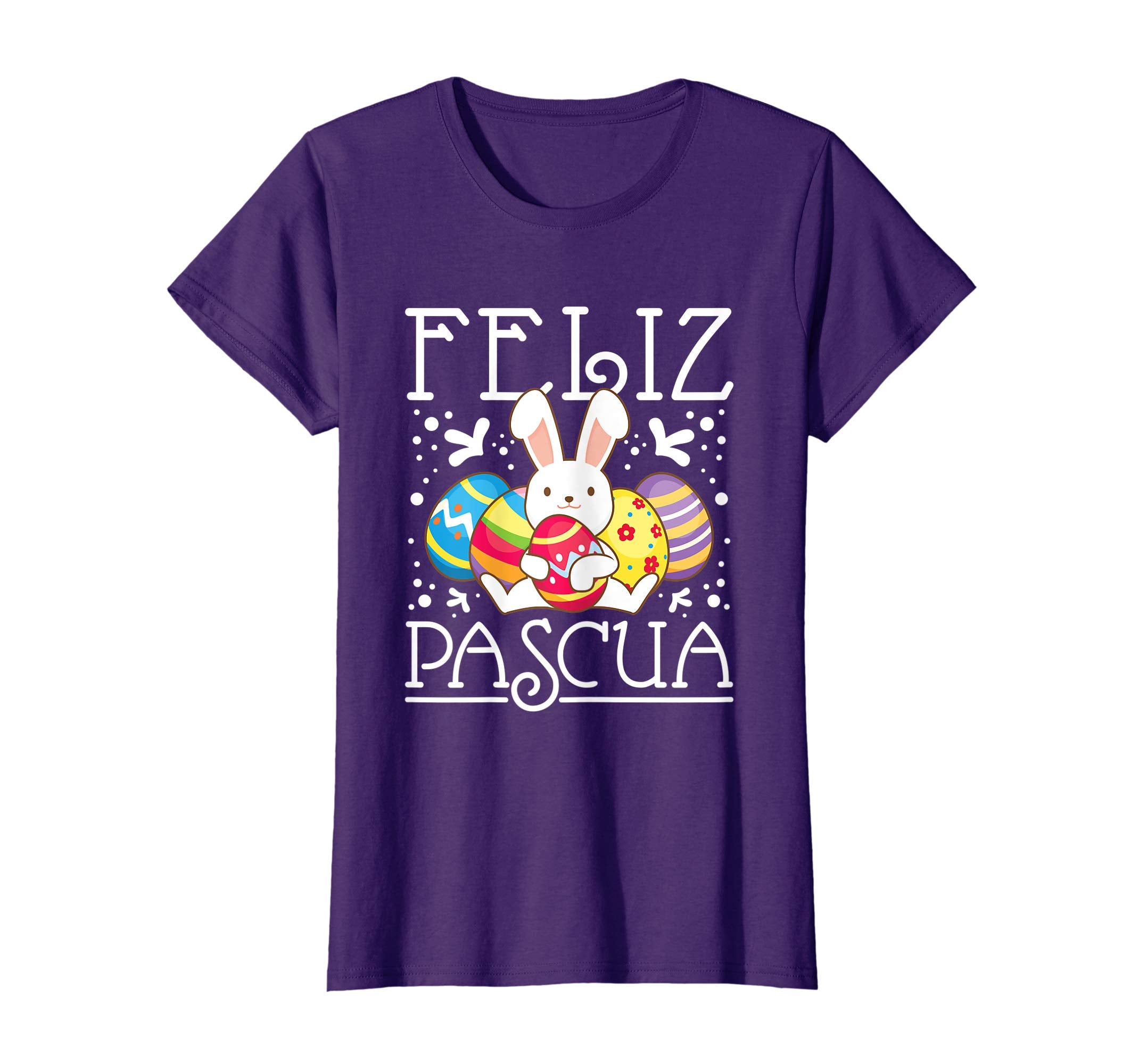 Spanish Easter TShirt Feliz Pascua Kids Bunny Eggs