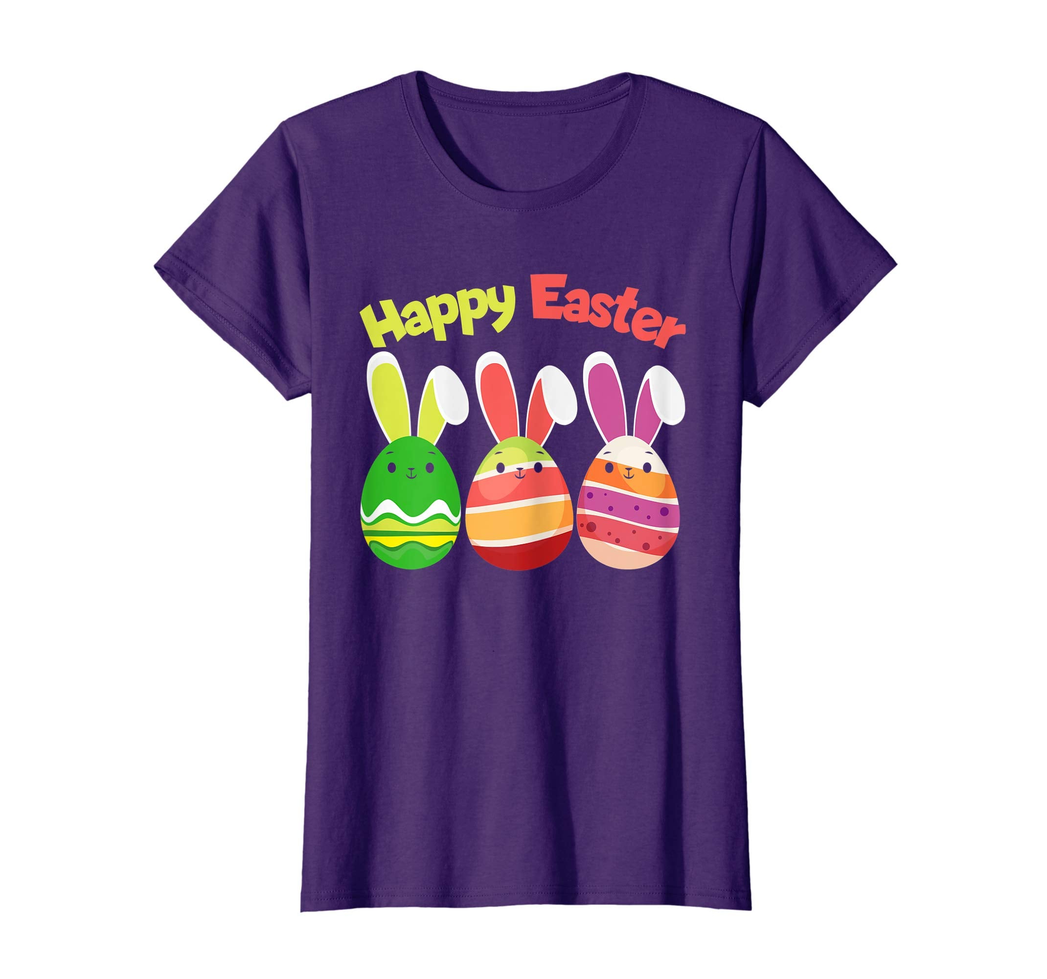 Easter T Shirt Happy Easter Bunny Eggs Tshirt Colorful Gift