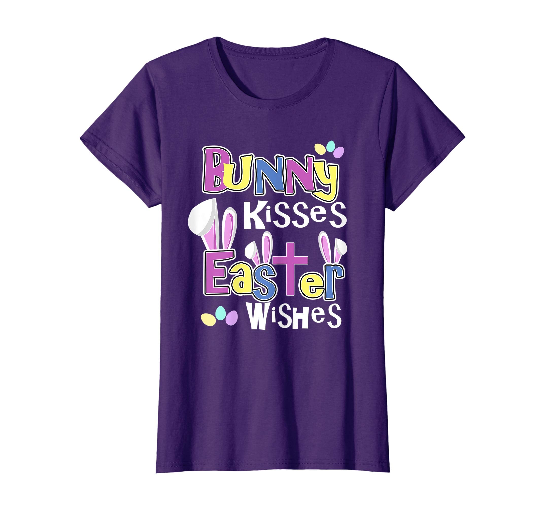 Easter Quote T-Shirts - Bunny Kisses, Easter Wishes