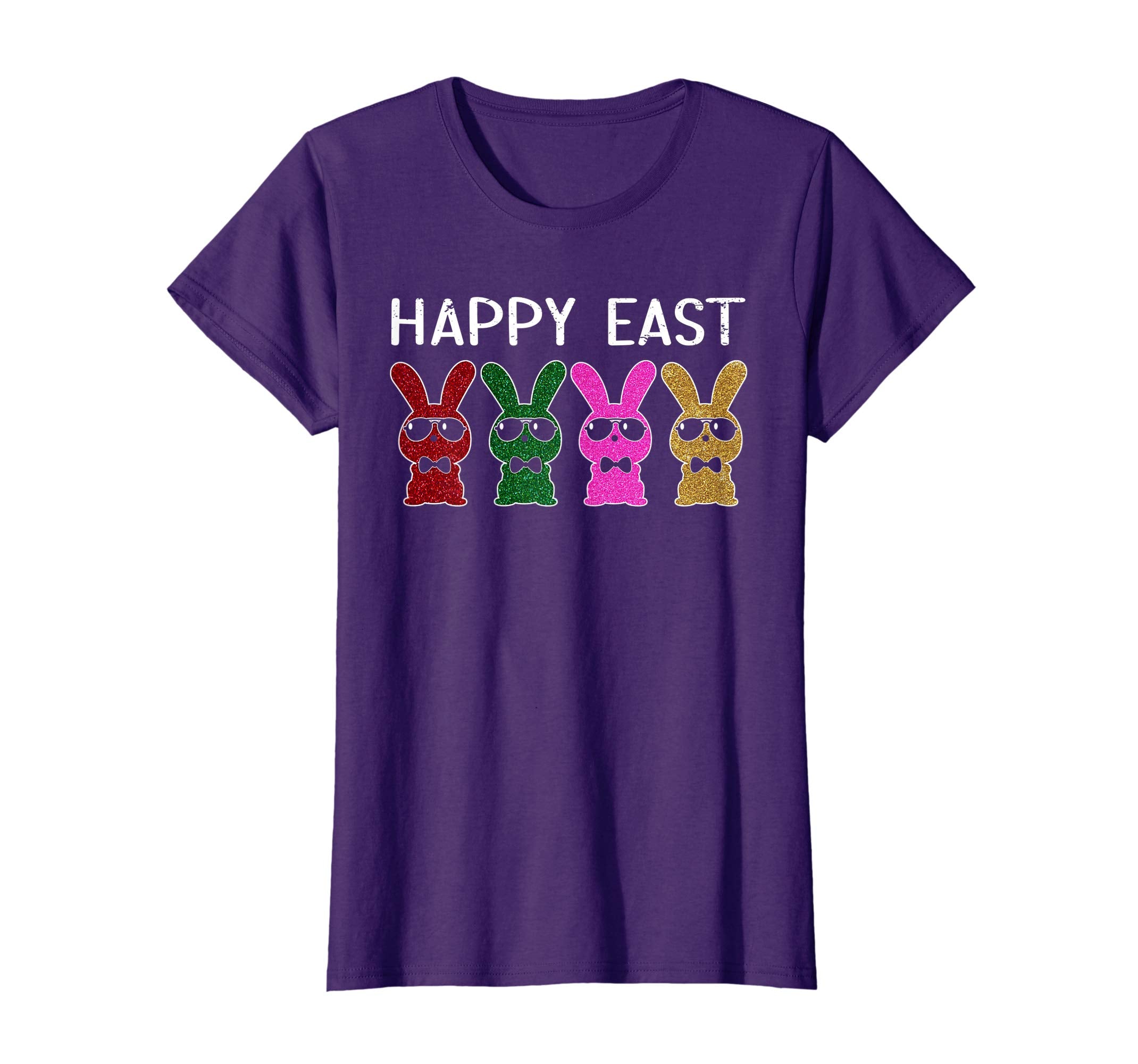 Happy Easter Real Bunny T Shirt Colorful Egg Hunt
