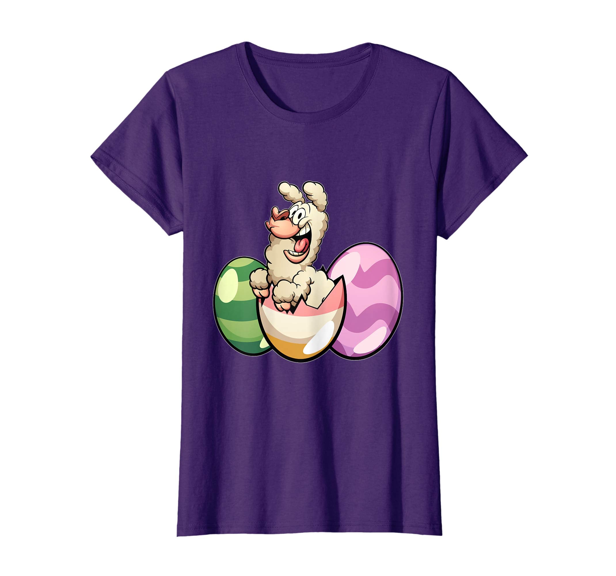 Easter Shirts For Kids Boys Girls Llama Shirt Easter Eggs