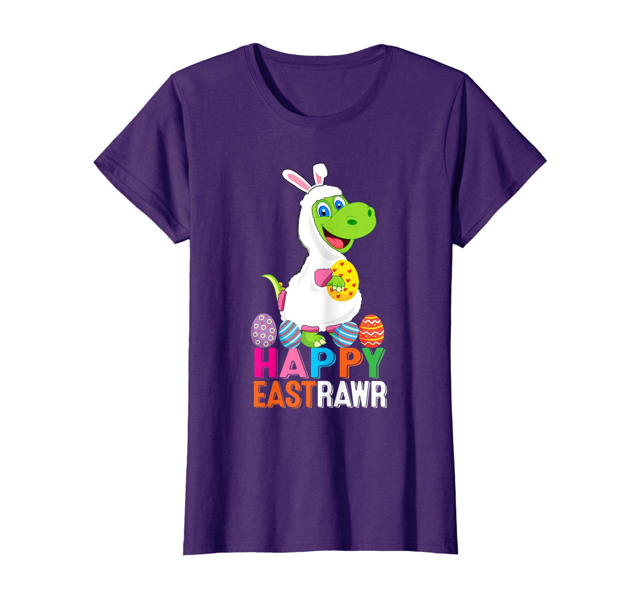 Happy Eastrawr Funny Dinosaur Easter Bunny Gift Kids Shirt