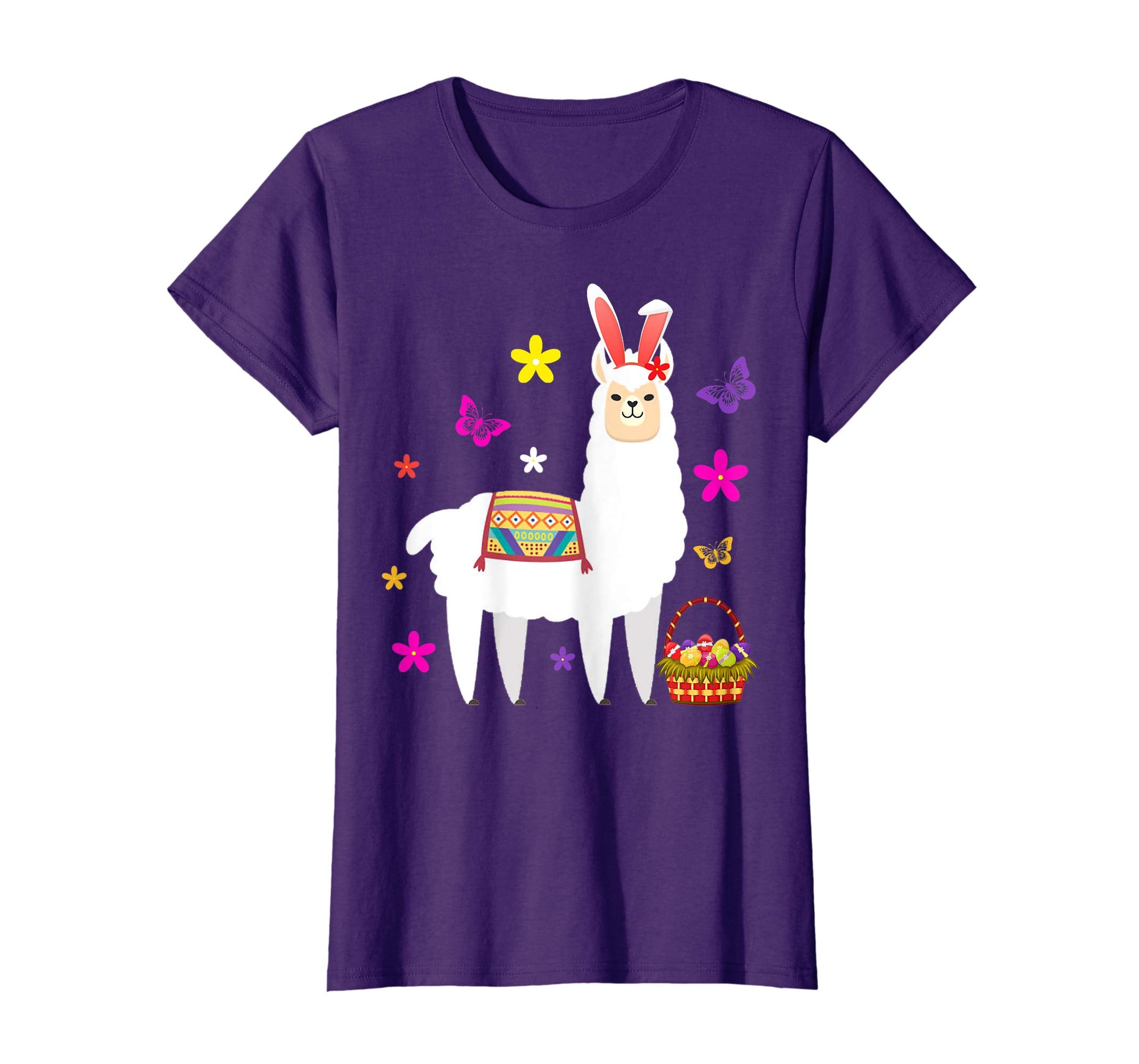 Funny Easter Llama with Bunny Ears T-Shirt Gift