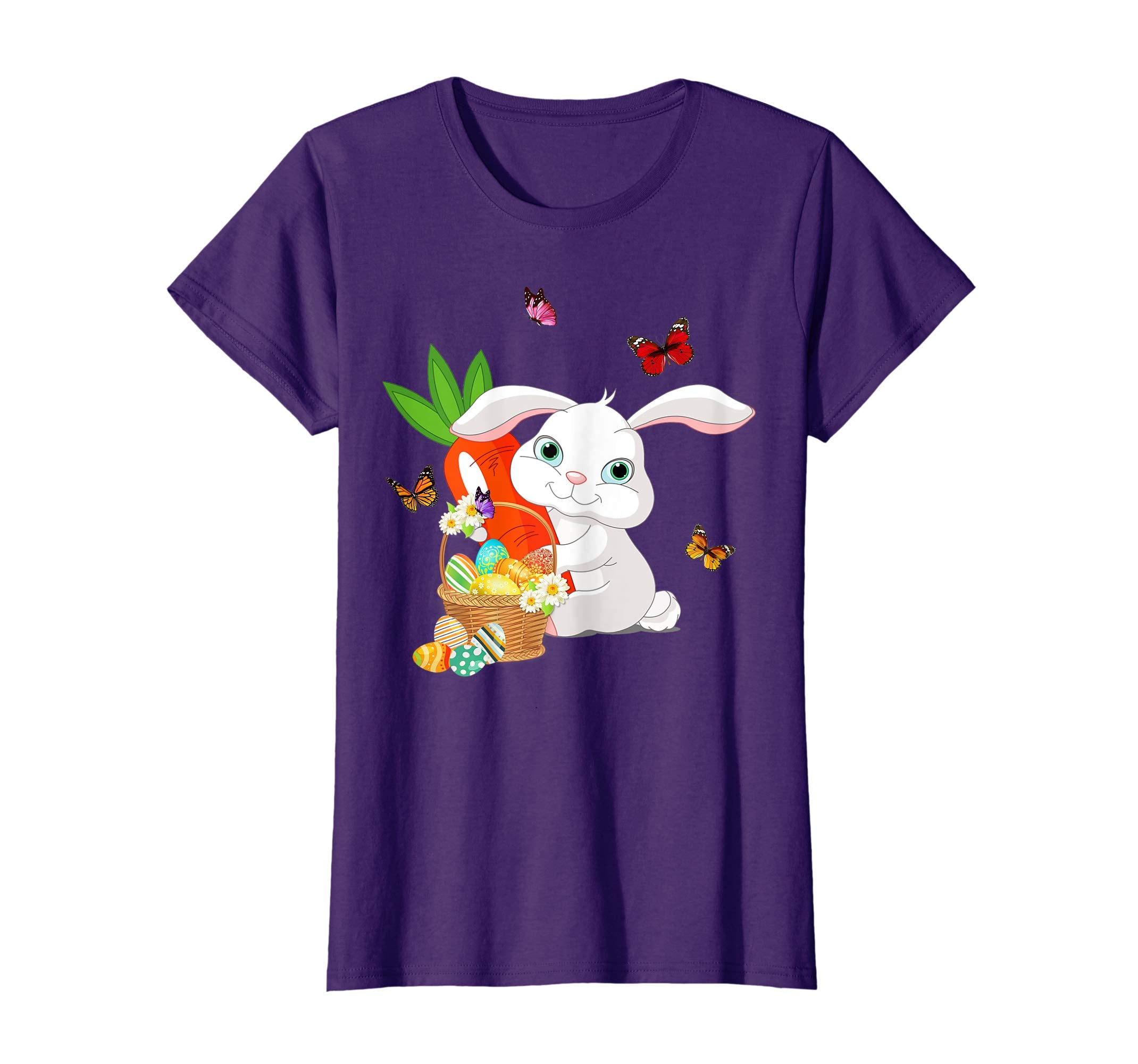 Rabbit Bunny Hat Rabbit Easter Eggs Shirt Happy Ea