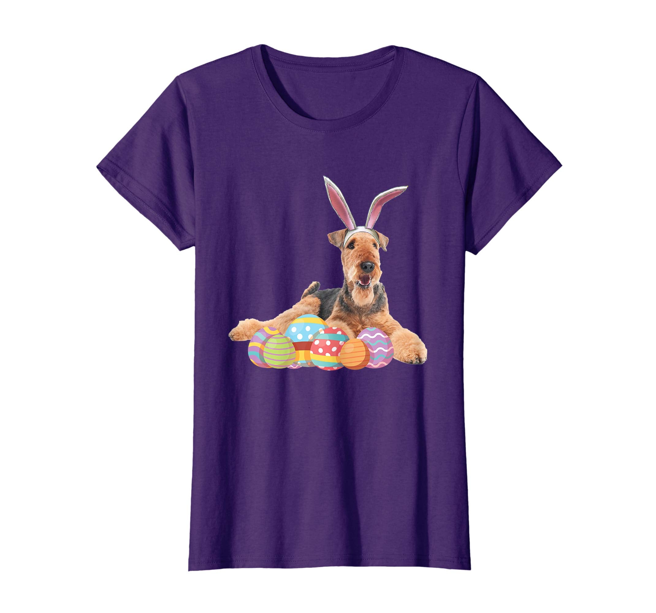 Easter Shirt Airedale Terrier Funny Bunny Ears &amp; Eggs Gift