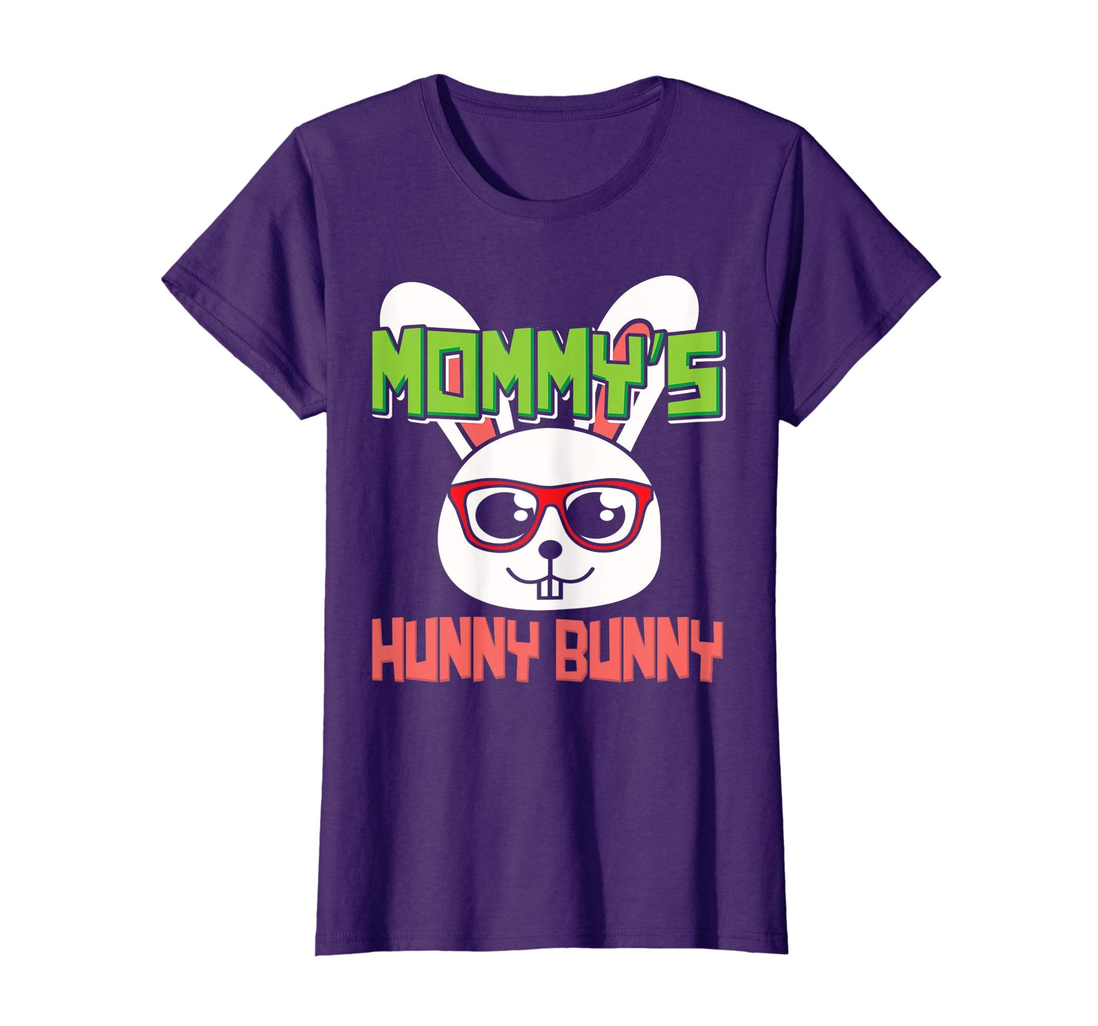 Mommy's Hunny Bunny Funny Easter Rabbit Cute Glasses T-Shirt