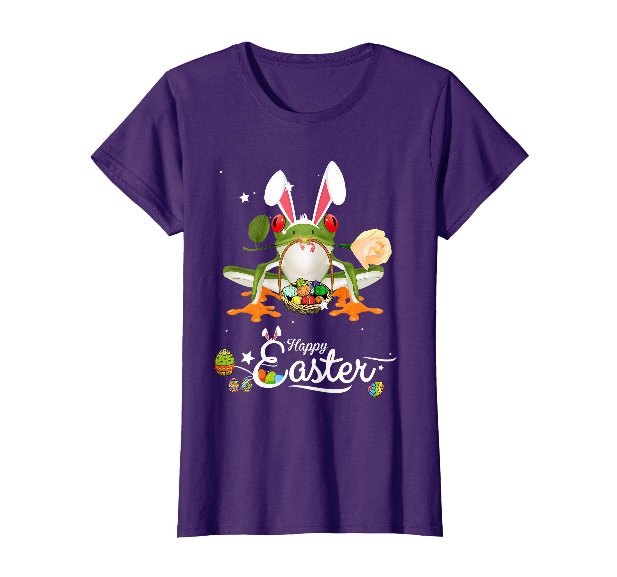 Cute Easter Frogs with Bunny Ears and Eggs T Shirt