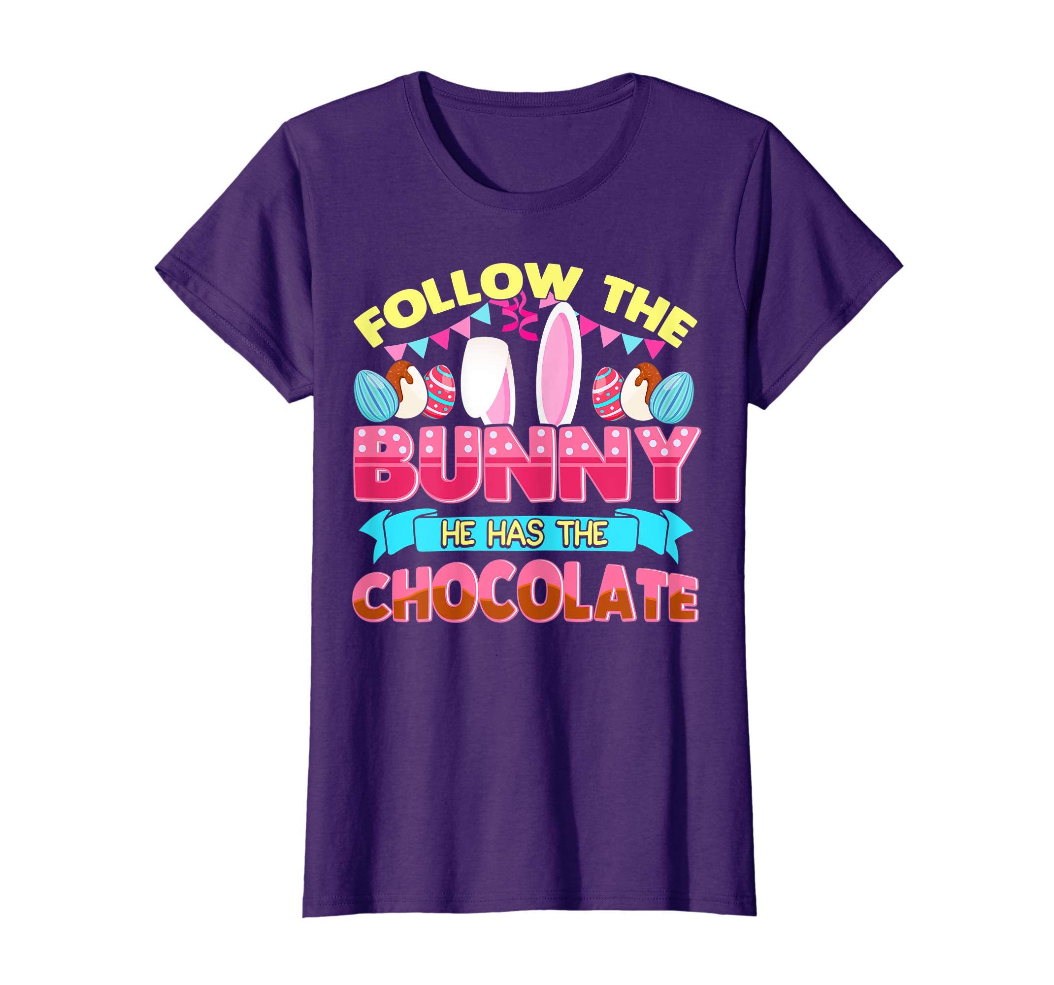 Cute Chocolate Easter Egg Hunt T Shirt Bunny Sweet Candies