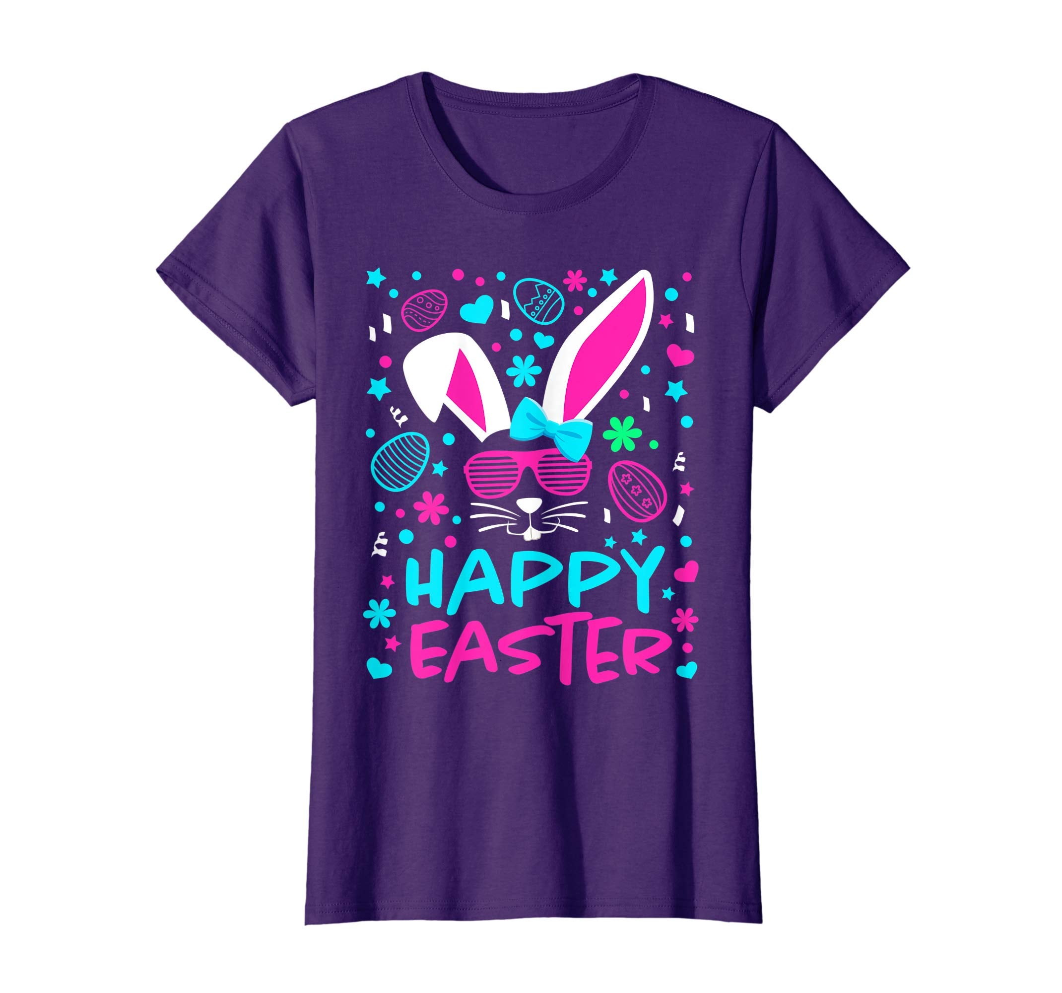 Happy Easter Shirt Cute Girls Easter Bunny Novelty Tee Gift