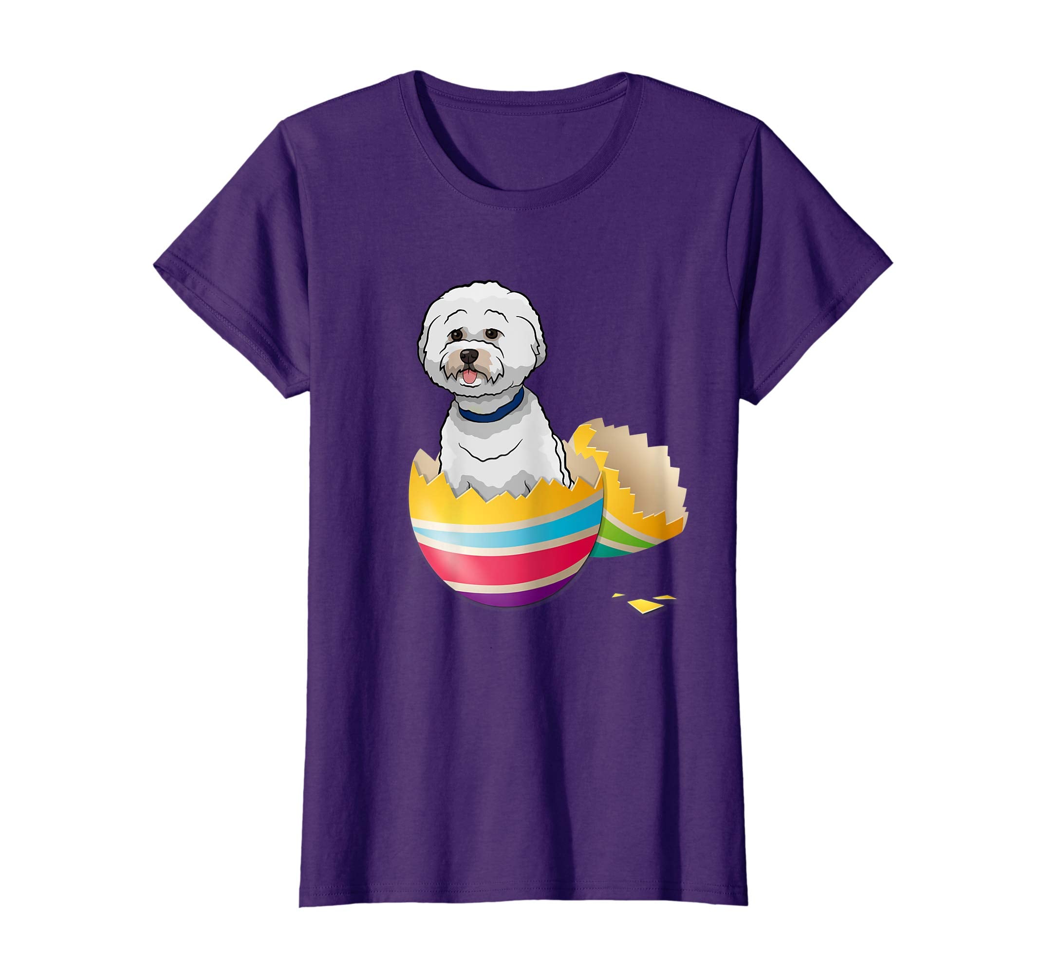 Bichons Frise Hatching From Easter Egg Easter Day Shirt