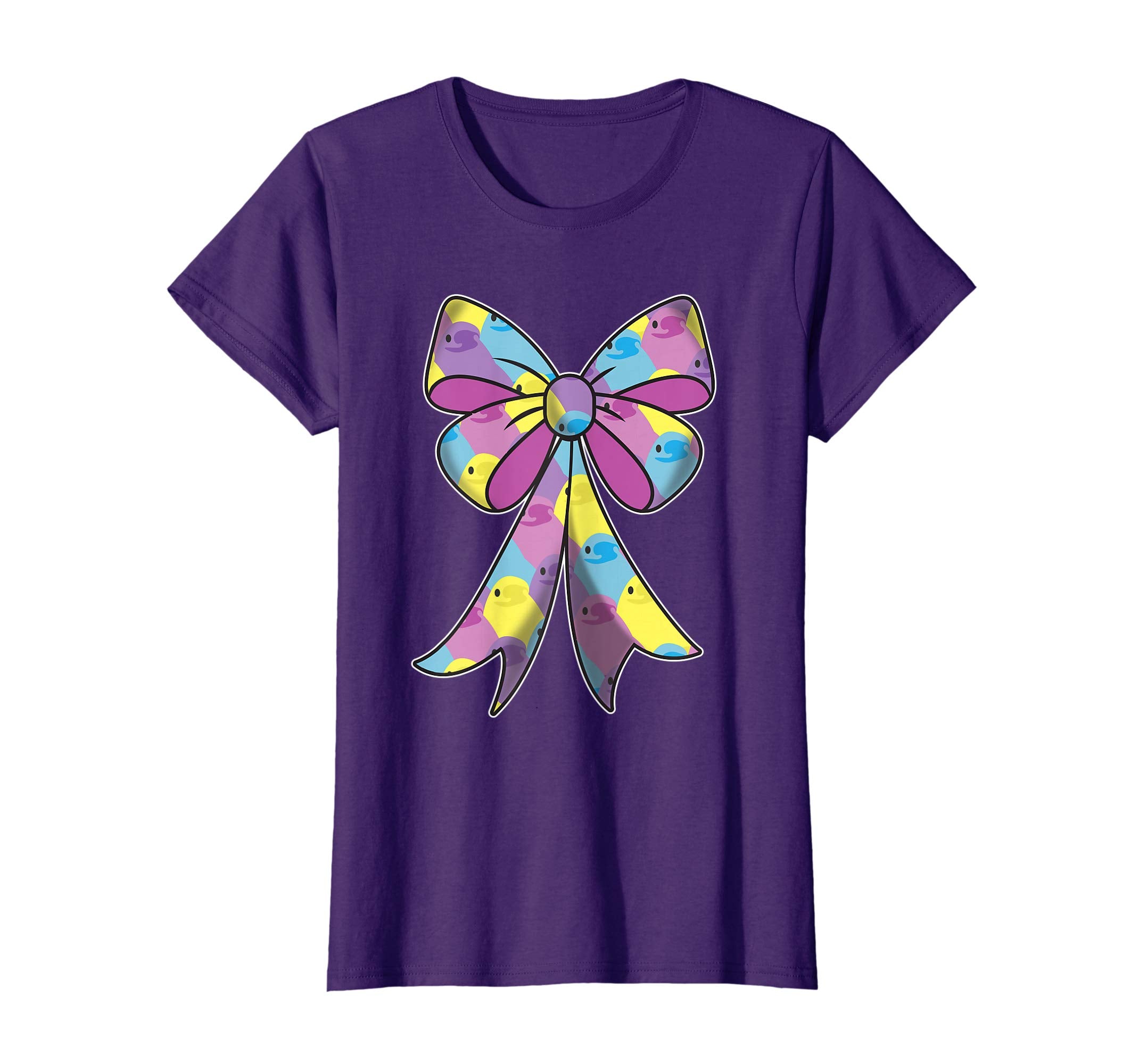 Cute Easter Peeps shirt for Girls Bow t-shirt Egg Hunt Tee