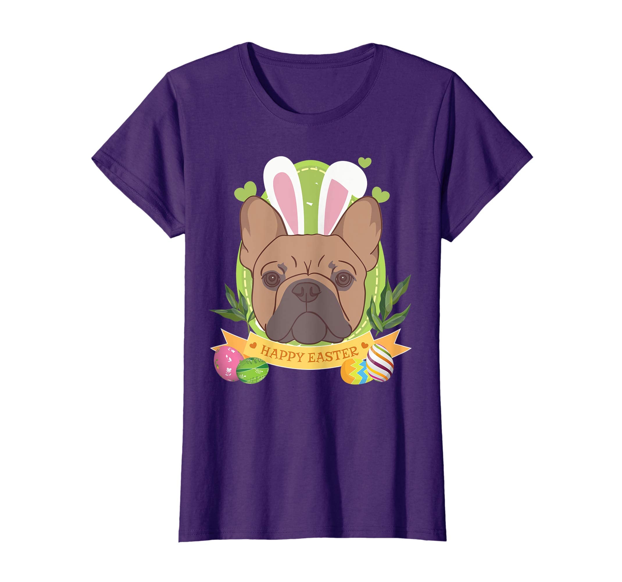Bunny French Bulldog Dog Easter Day Lovers T-Shirt Egg