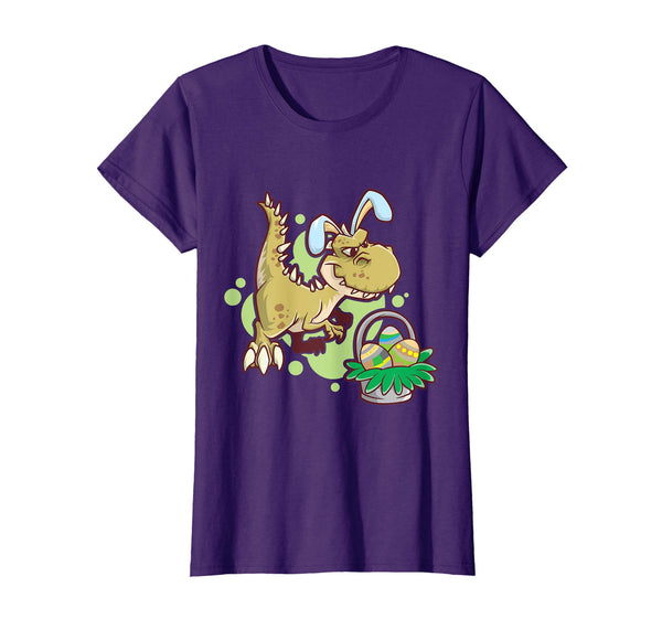 T Rex Easter Bunny Egg Hunter Dino T-Shirt Gift Girl &amp; Boy