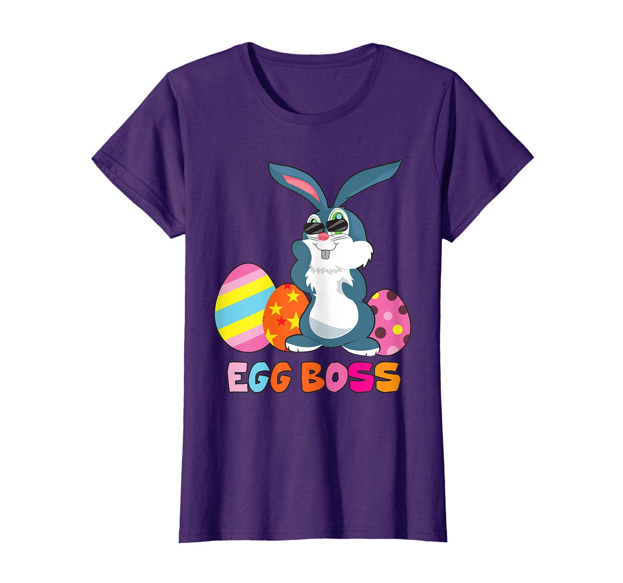 Egg Boss Easter Shirt For Kids Boys Girls Cute Easter Bunny