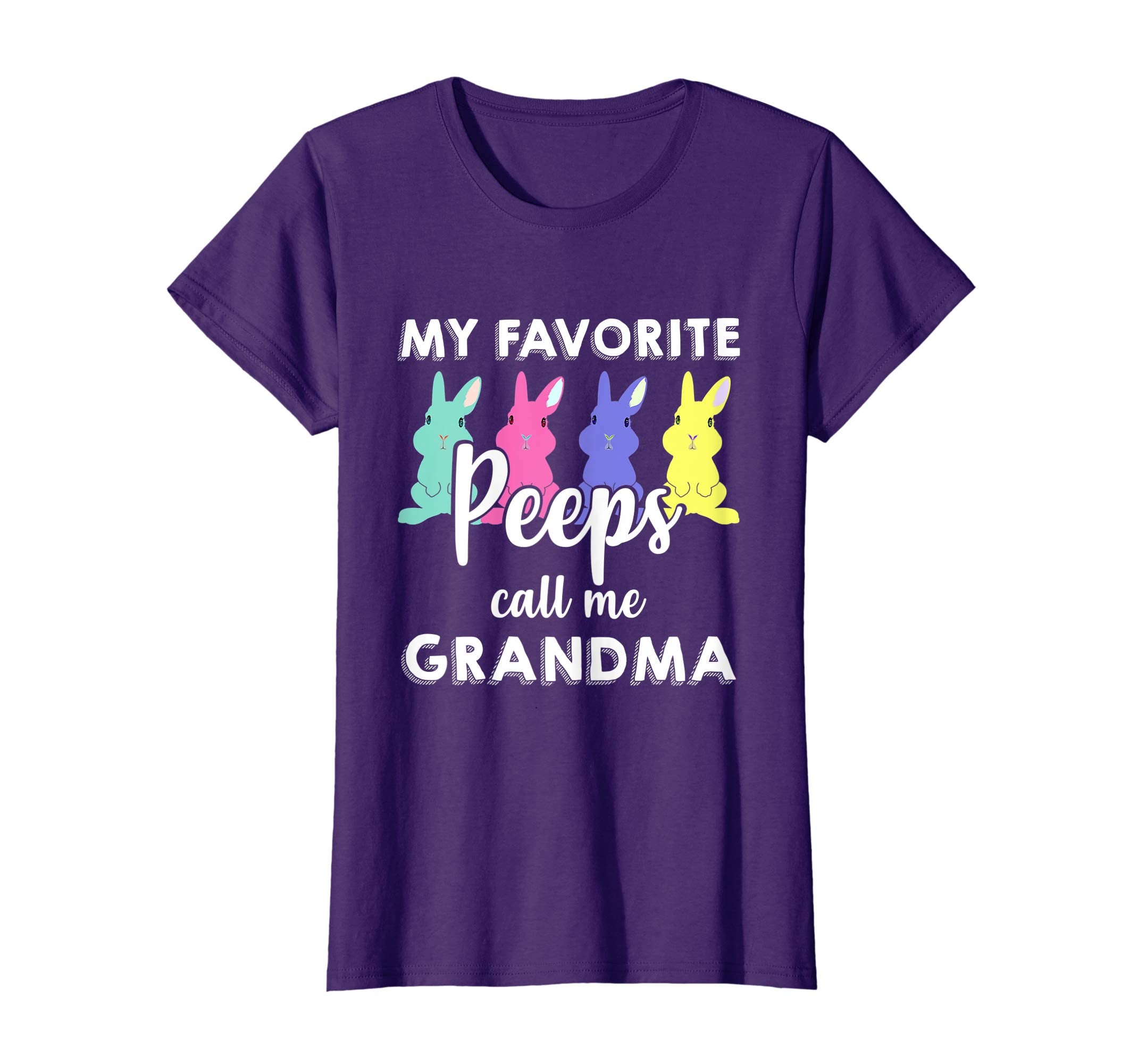 My Favorite Peeps Call Me Grandma Shirt Cute Easter Gift