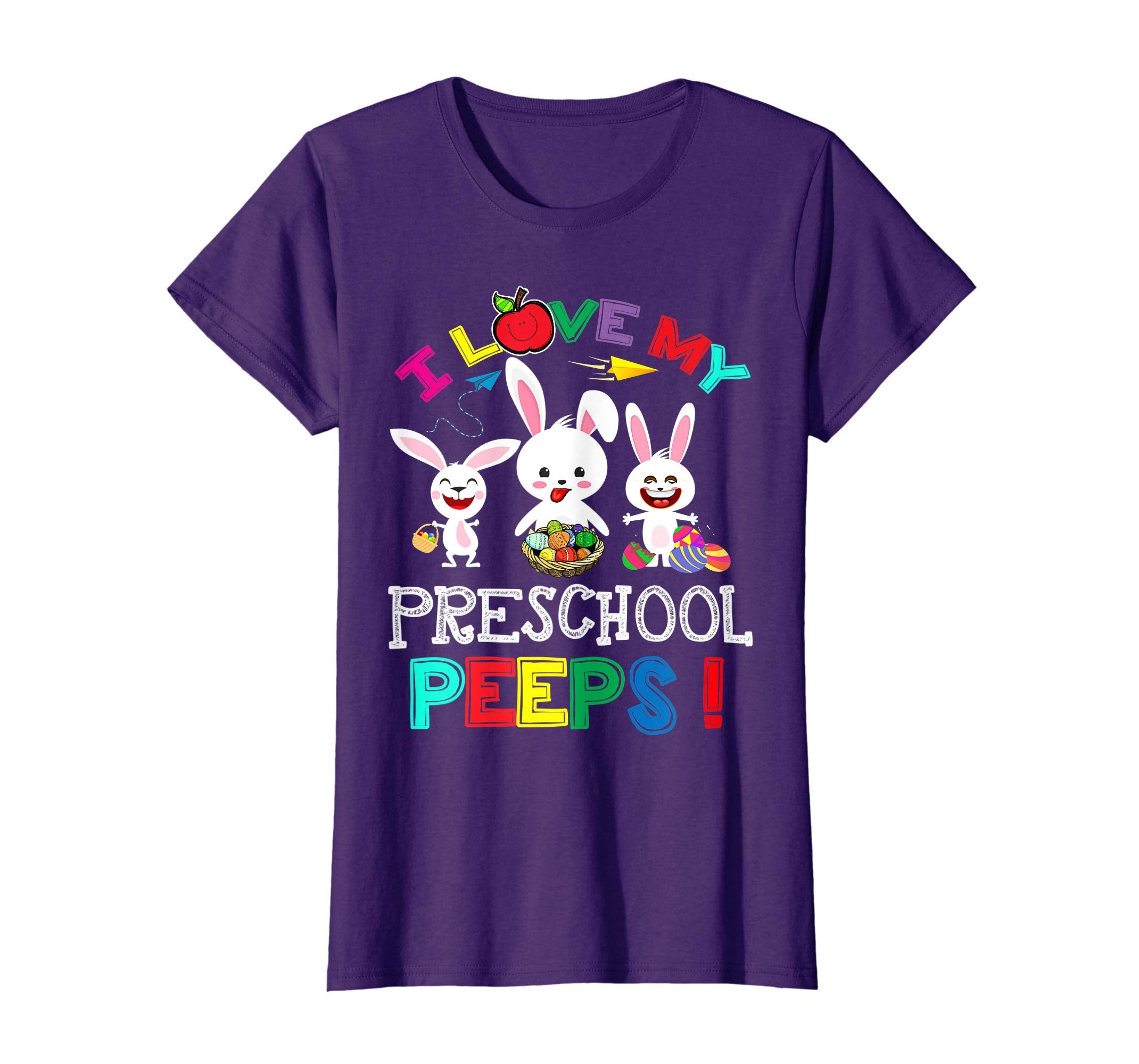 I Love My Preschool Peeps Bunnies Easter Teacher T Shirt
