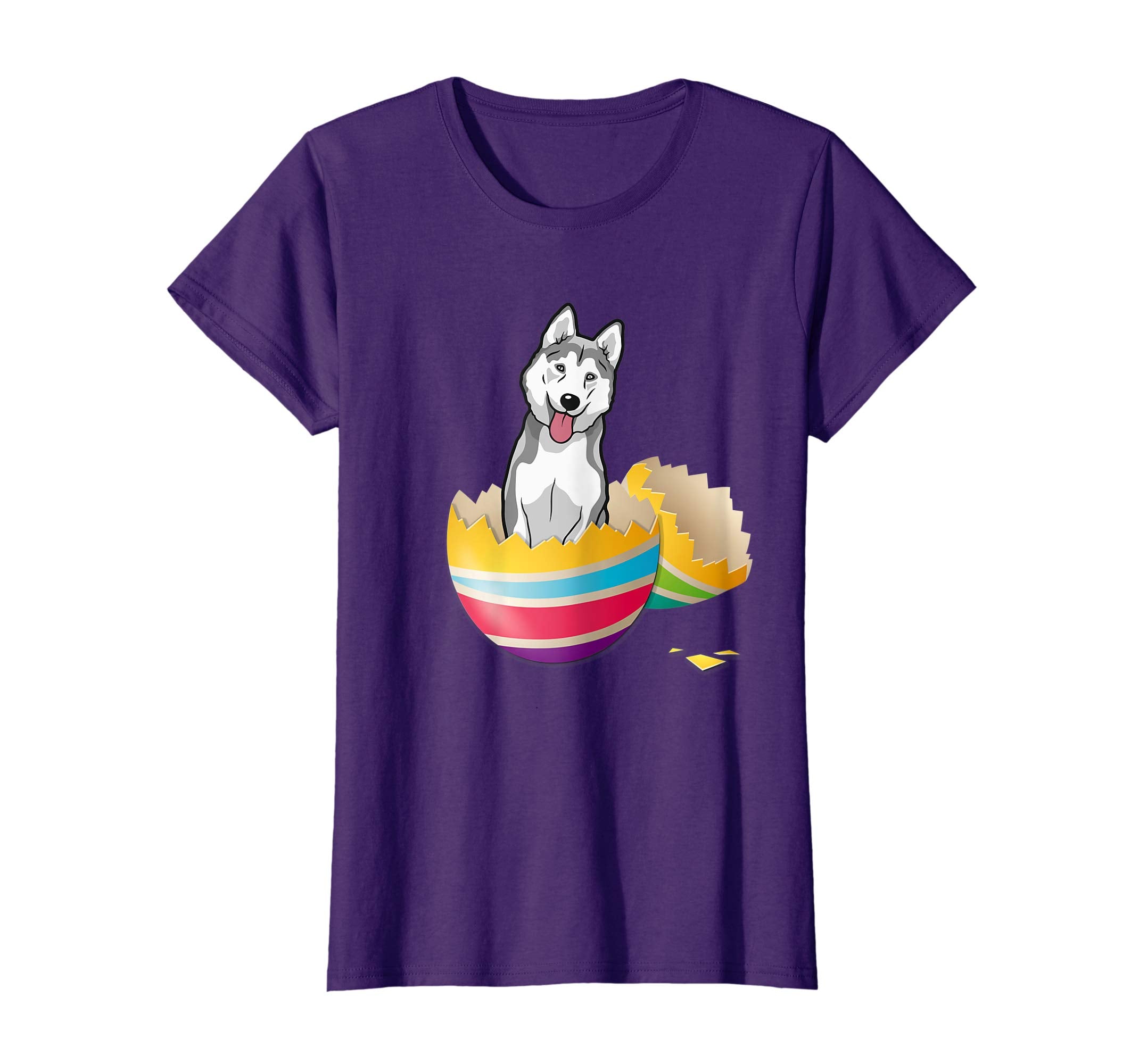 Husky Hatching From Easter Egg Easter Day Shirt