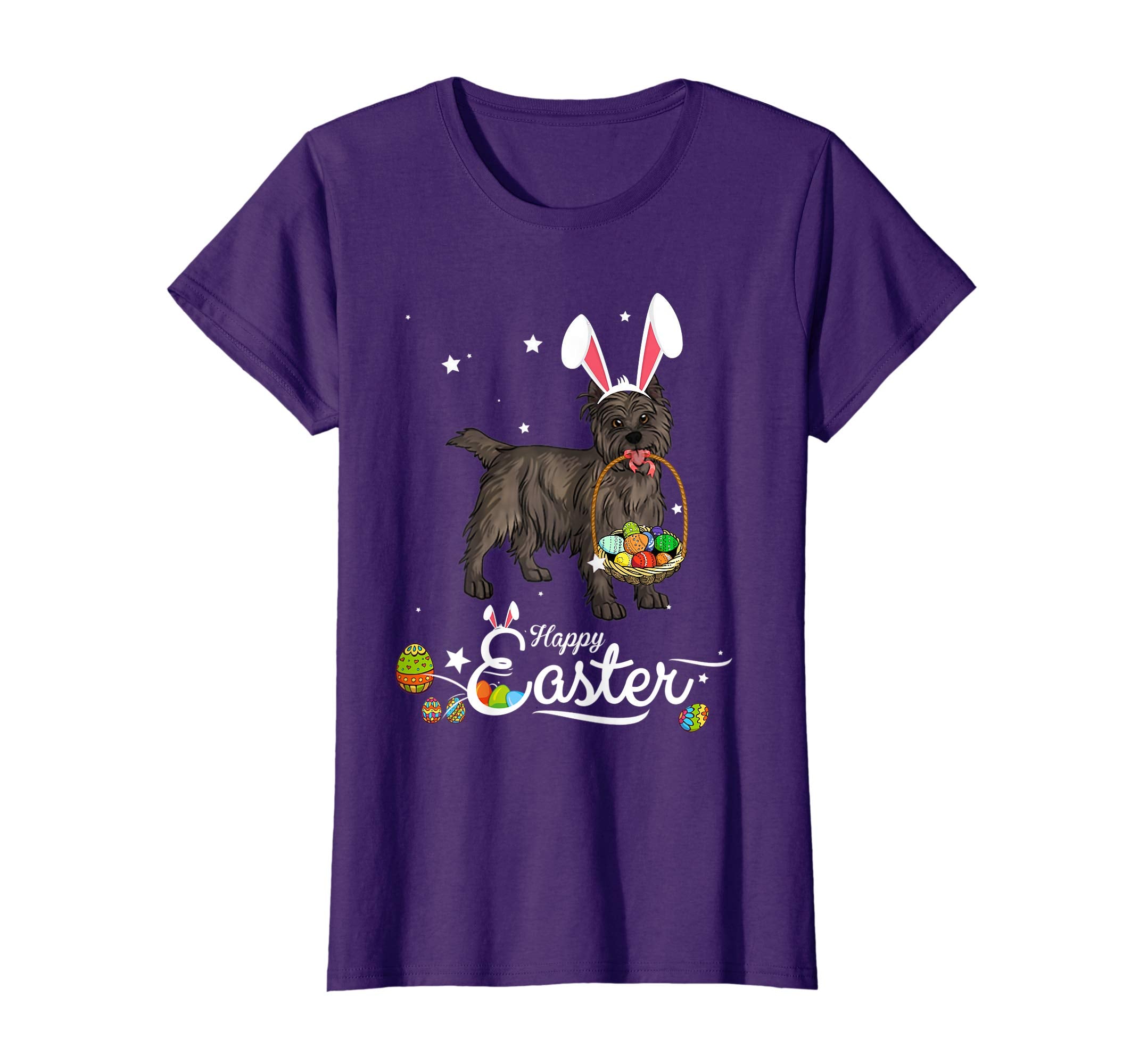 Cairn Terrier Dog With Bunny Hat Easter Costume T Shirt