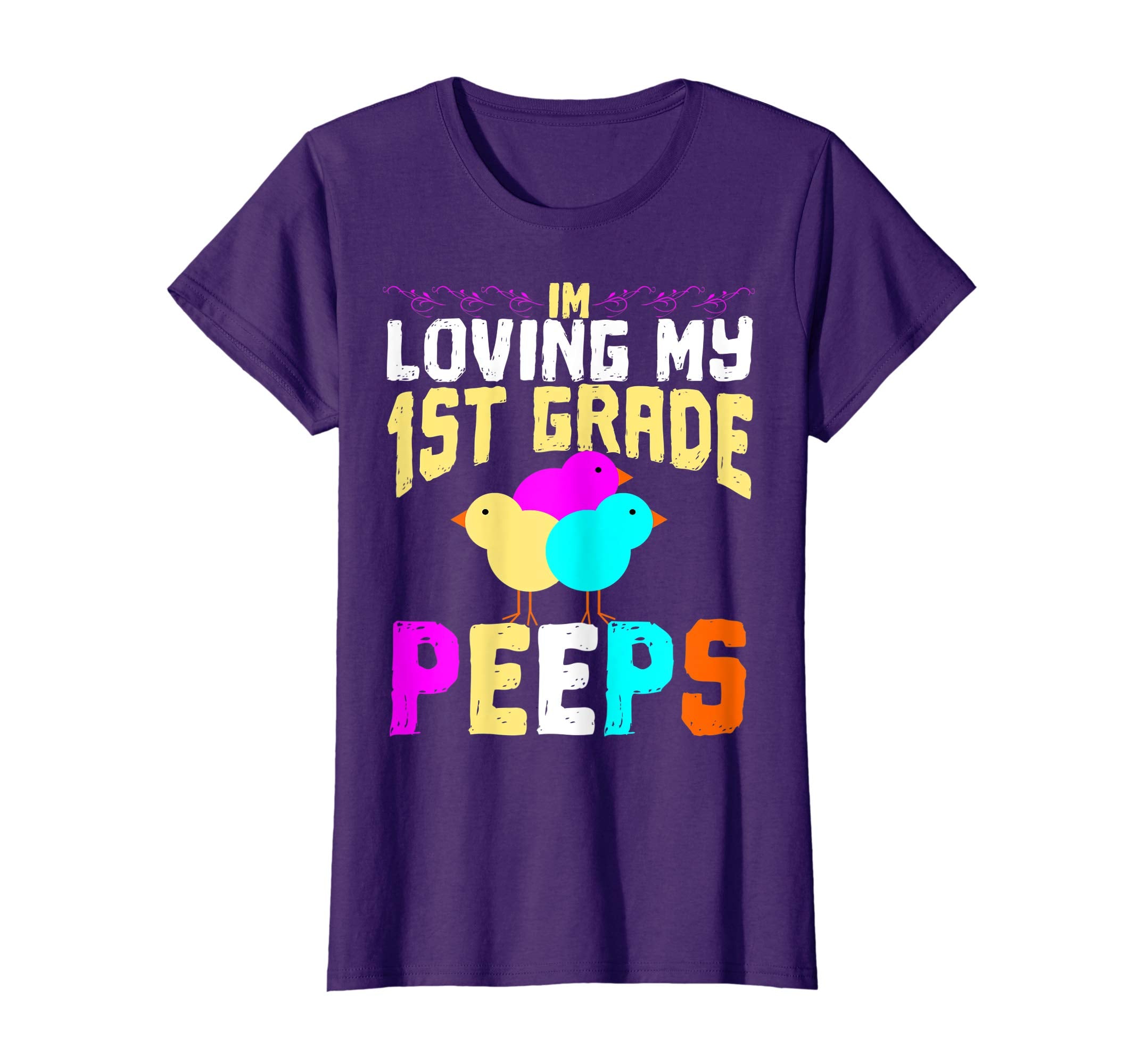 1st Grade Peeps Easter TShirt Teacher Gift