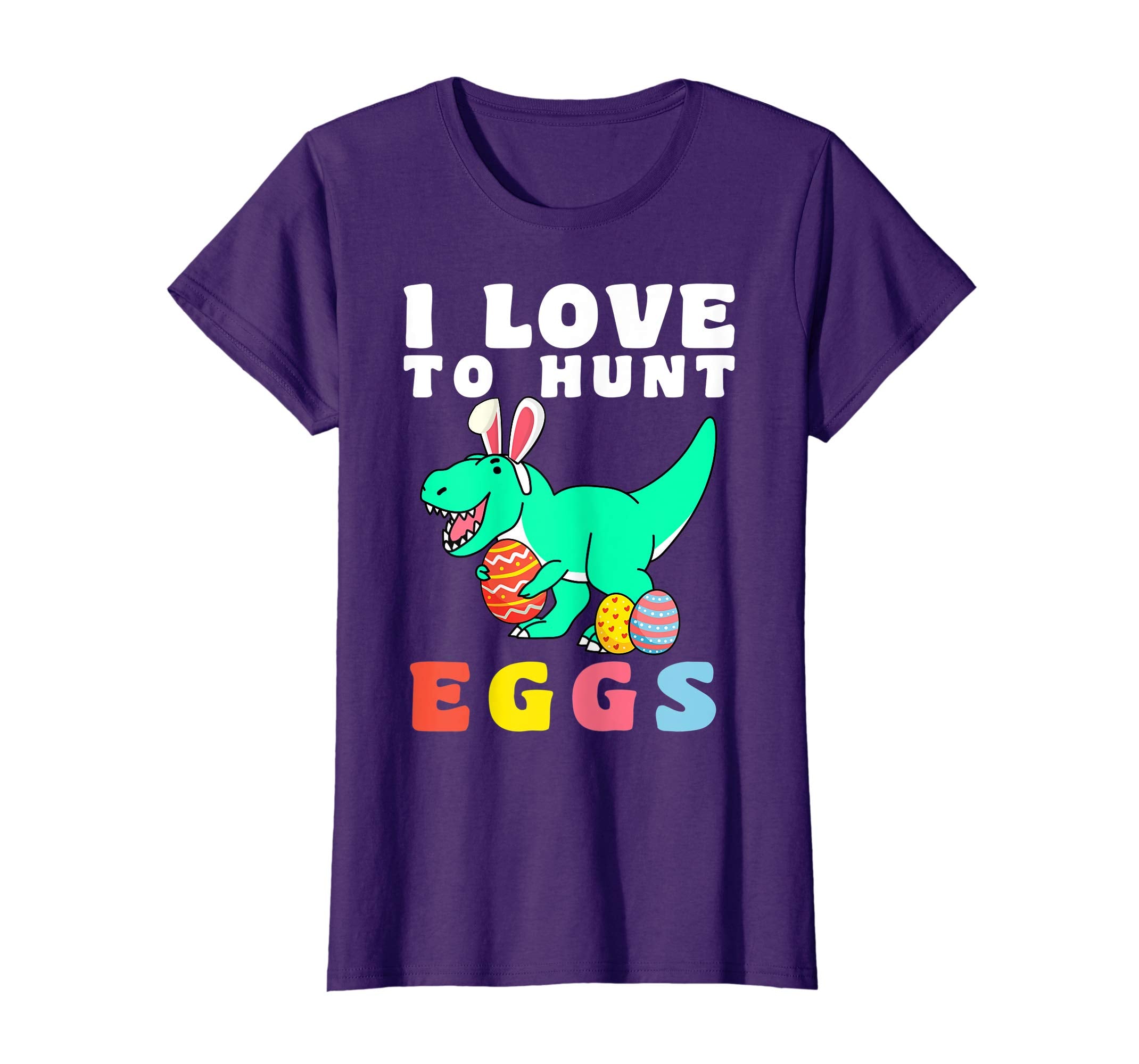 Easter Egg Hunt Shirt T Rex Dinosaur Bunny Easter Shirt Kids