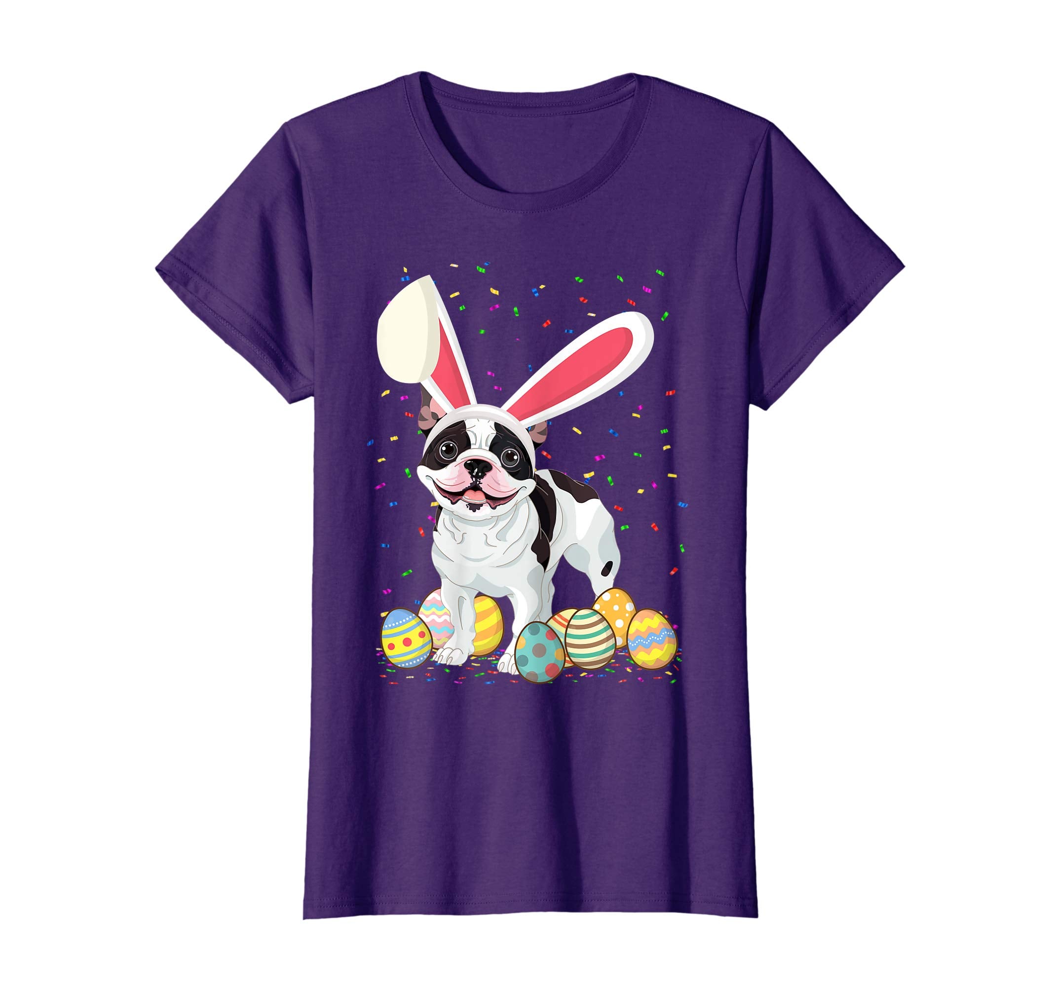 Frenchie Dog Ear Easter Eggs Shirt Happy Easter Day Gift