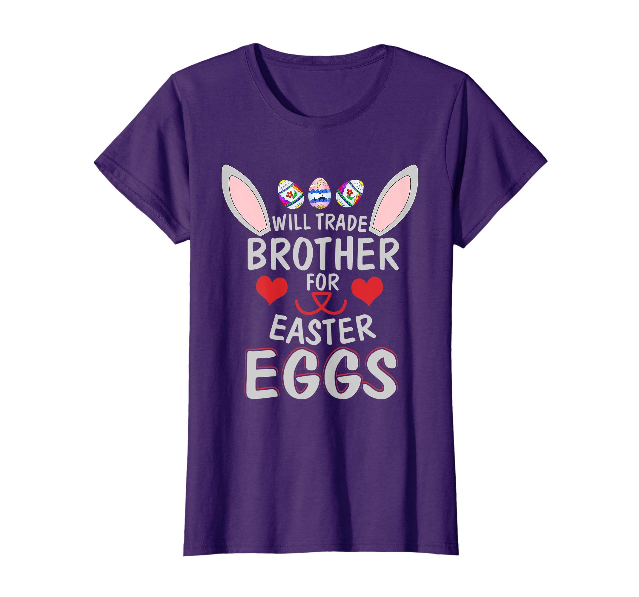 Funny Kids Easter Shirt Will Trade Brother Easter Eggs Gift
