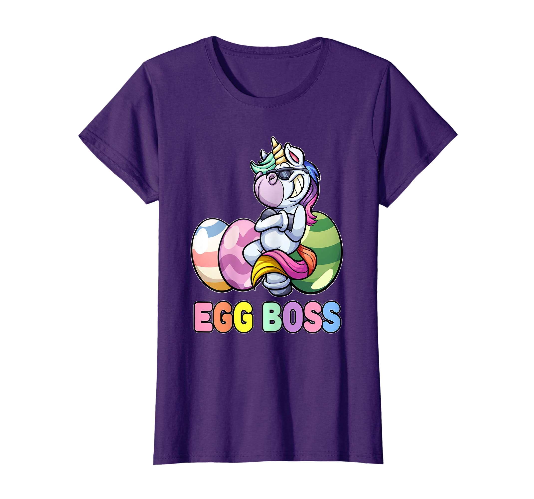 Egg Boss Unicorn Easter Shirt For Kids Girls Boy Easter Gift