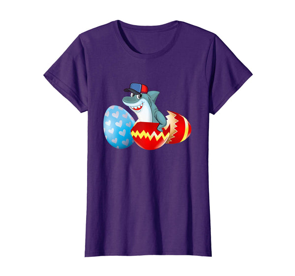 Easter Shark Shirt For Kids Boys Girls Cute Easter Shark