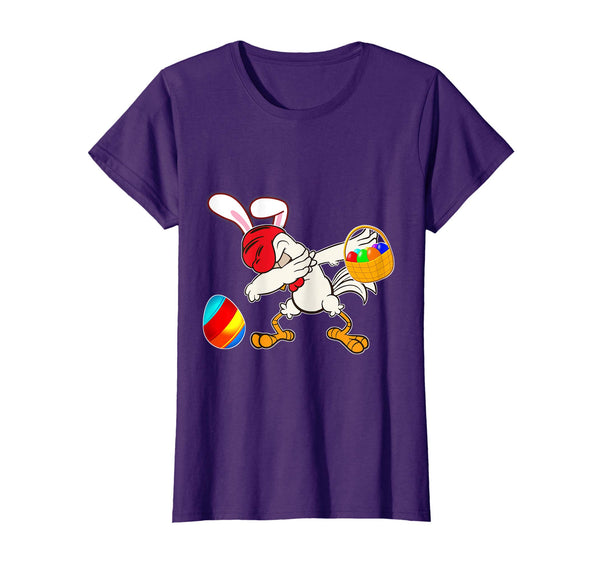 Easter Bunny Dabbing Chicken Tshirt Easter Egg Basket