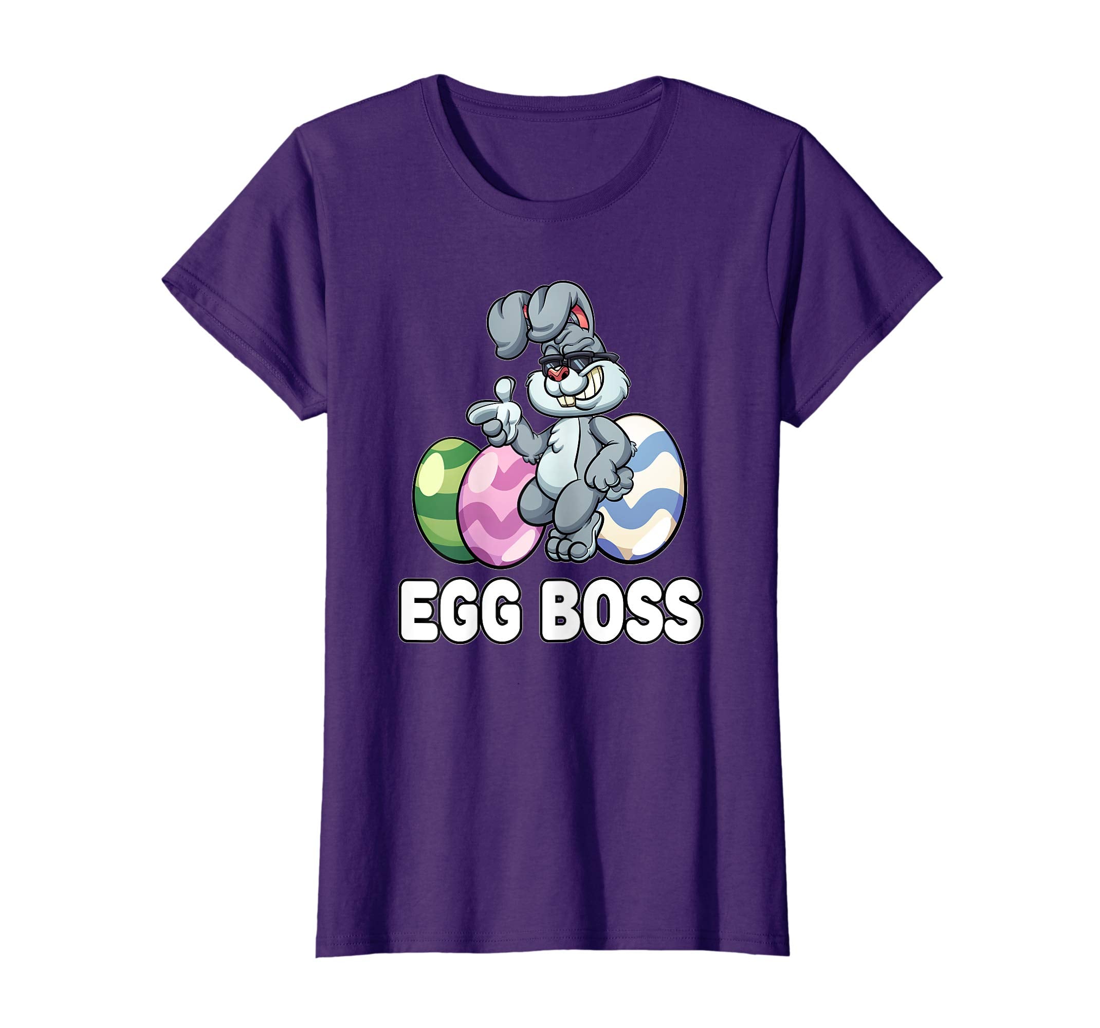 Egg Boss Easter Shirt For Kids Boys Girls Cool Easter Bunny