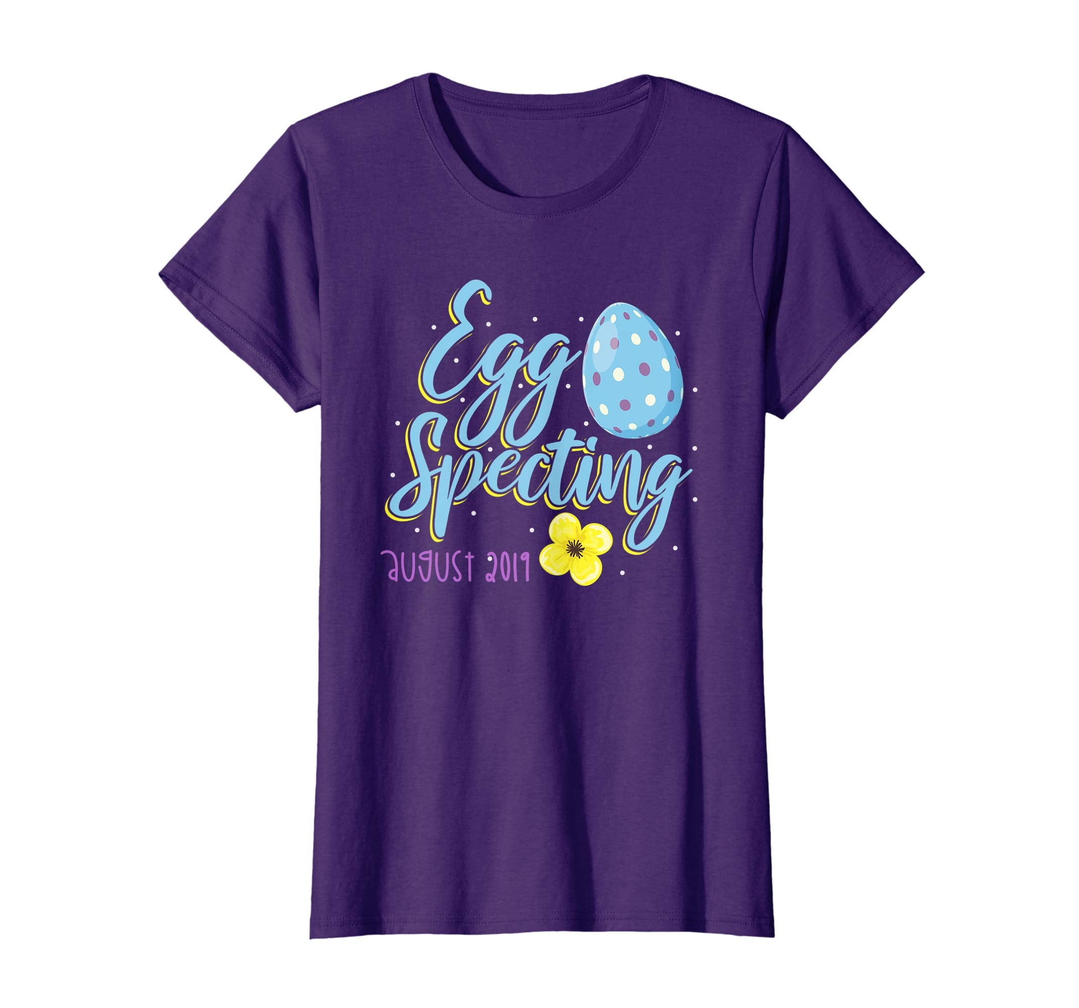 Eggspecting a Baby T Shirt Pregnant Easter Egg August 2019