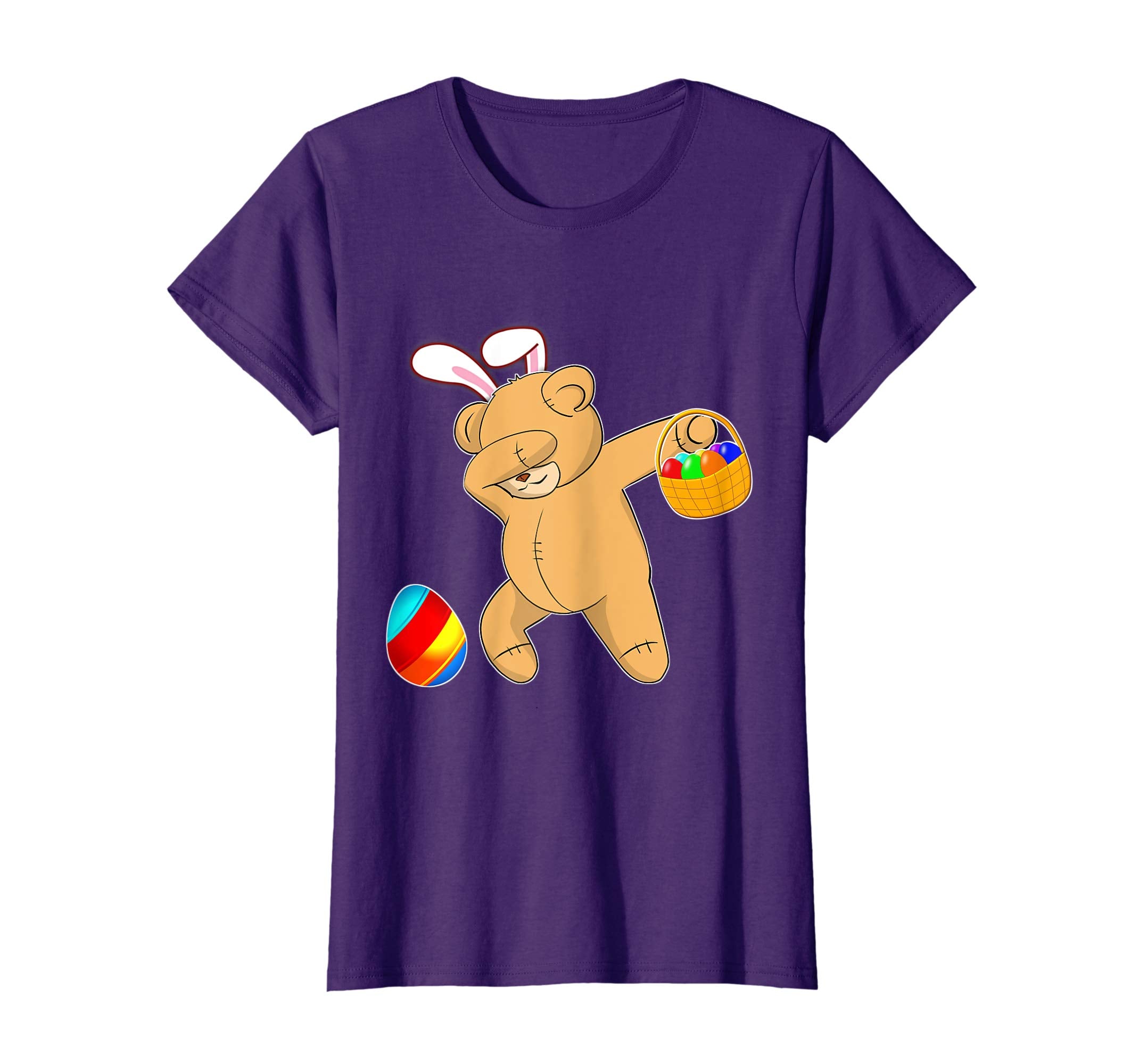 Easter Bunny Dabbing Teddy Bear Tshirt Easter Egg Gift