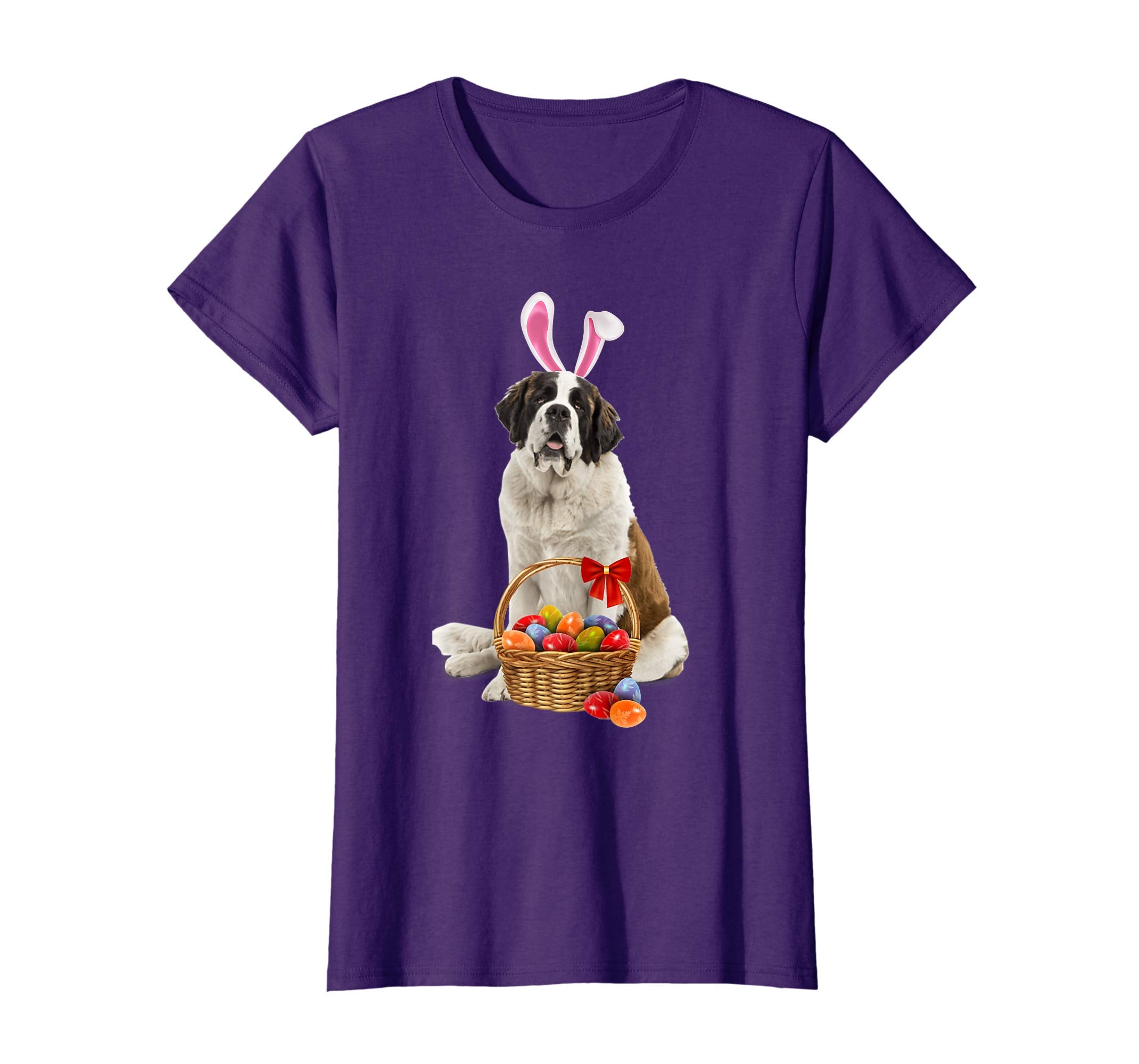 Easter Saint Bernard Shirt Saint Bernard,Bunny Ears and Eggs