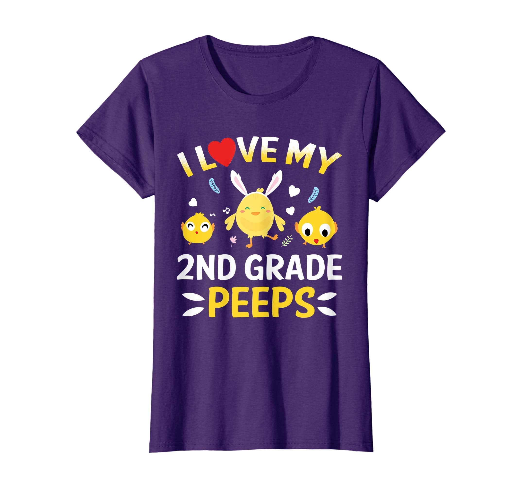 I Love My 2nd Grade Peeps Bunnies Easter Teacher T-Shirt