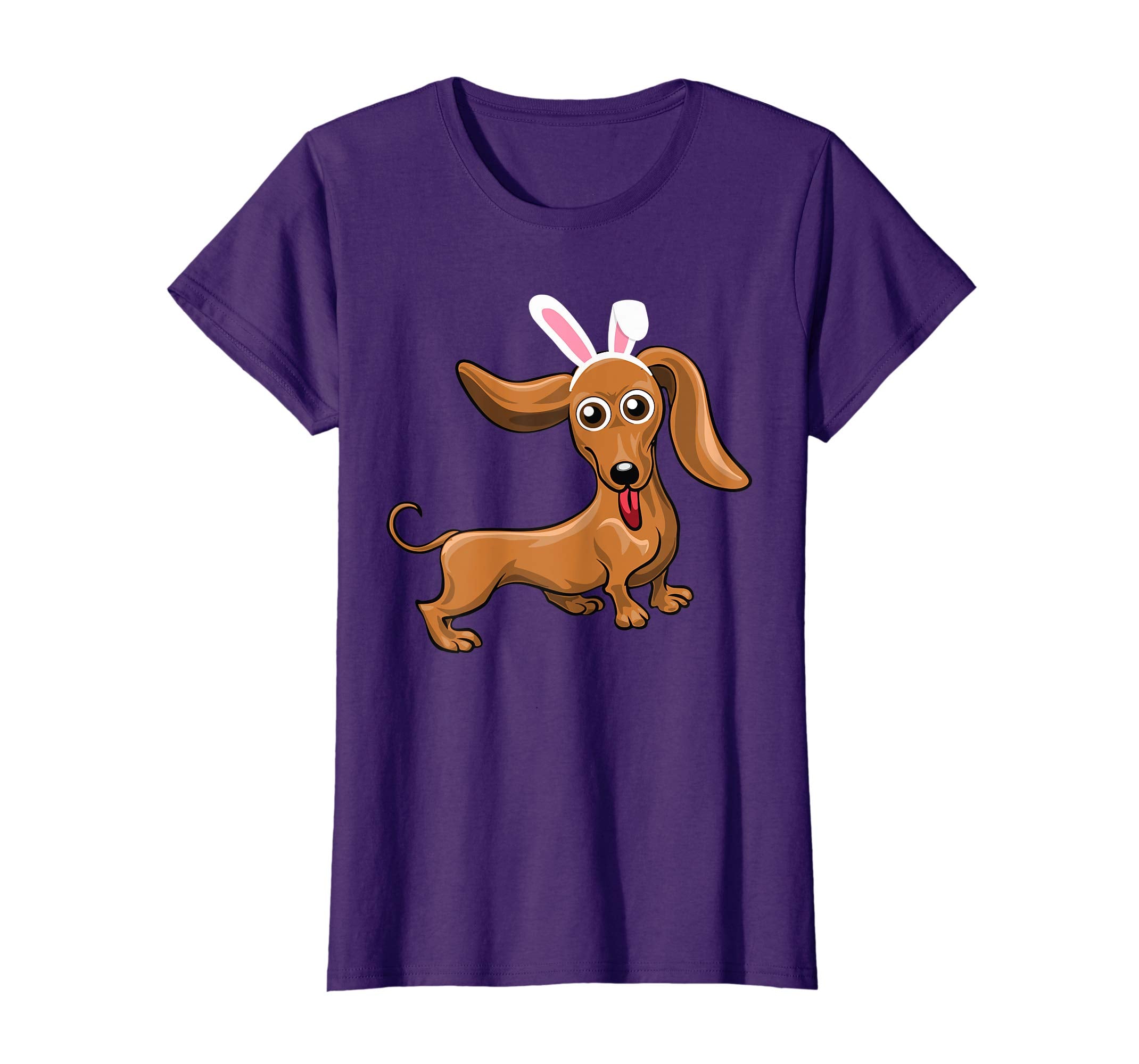 Dachshund Dog With Bunny Rabbit Hat Easter Happy Day Shirt