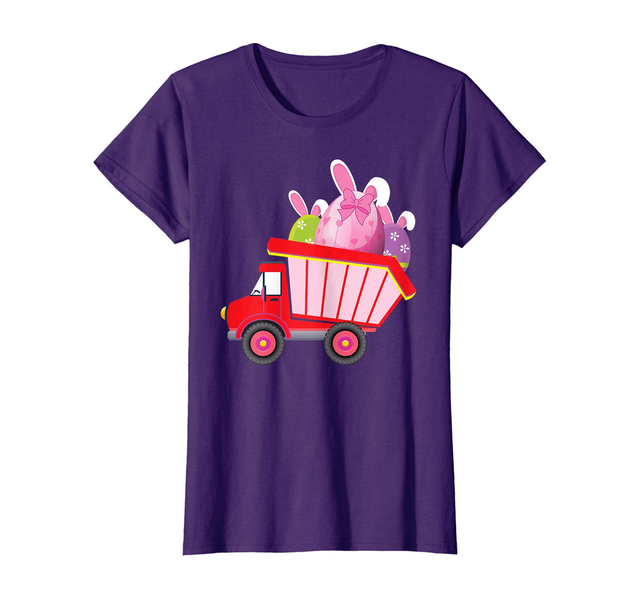 Easter Dump Truck Bunny Eggs Delivering T-Shirt Boys Girls