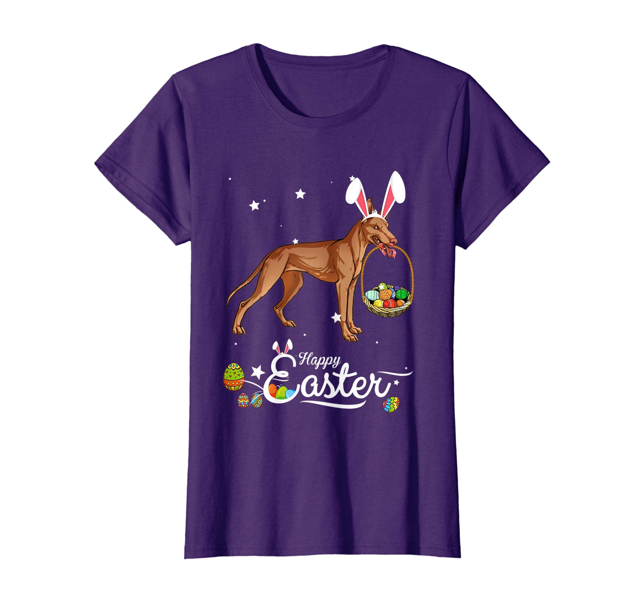 Pharaoh Hound Dog With Bunny Hat Easter Costume T Shirt