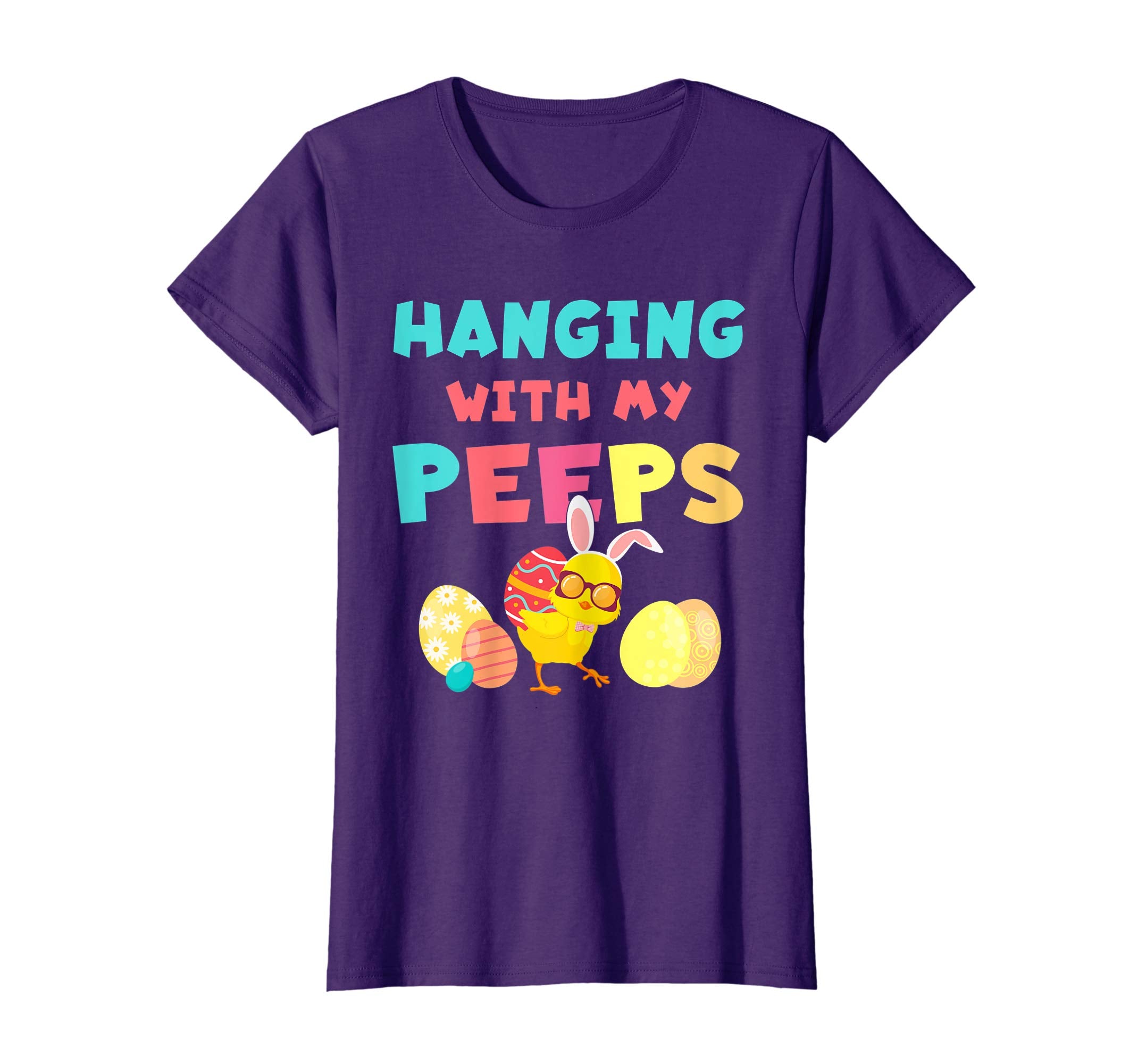 Hanging With My Peeps Happy Easter Kids Boys Girls T Shirt