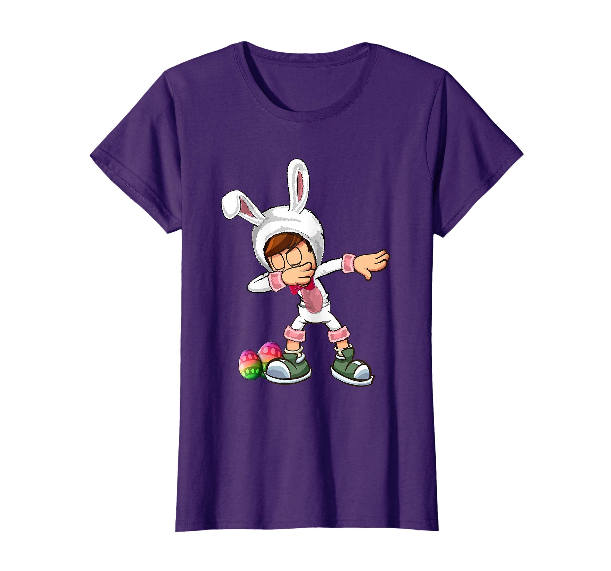 Easter Bunny Kid Dabbing Shirt Funny Easter Gift Boys Girls