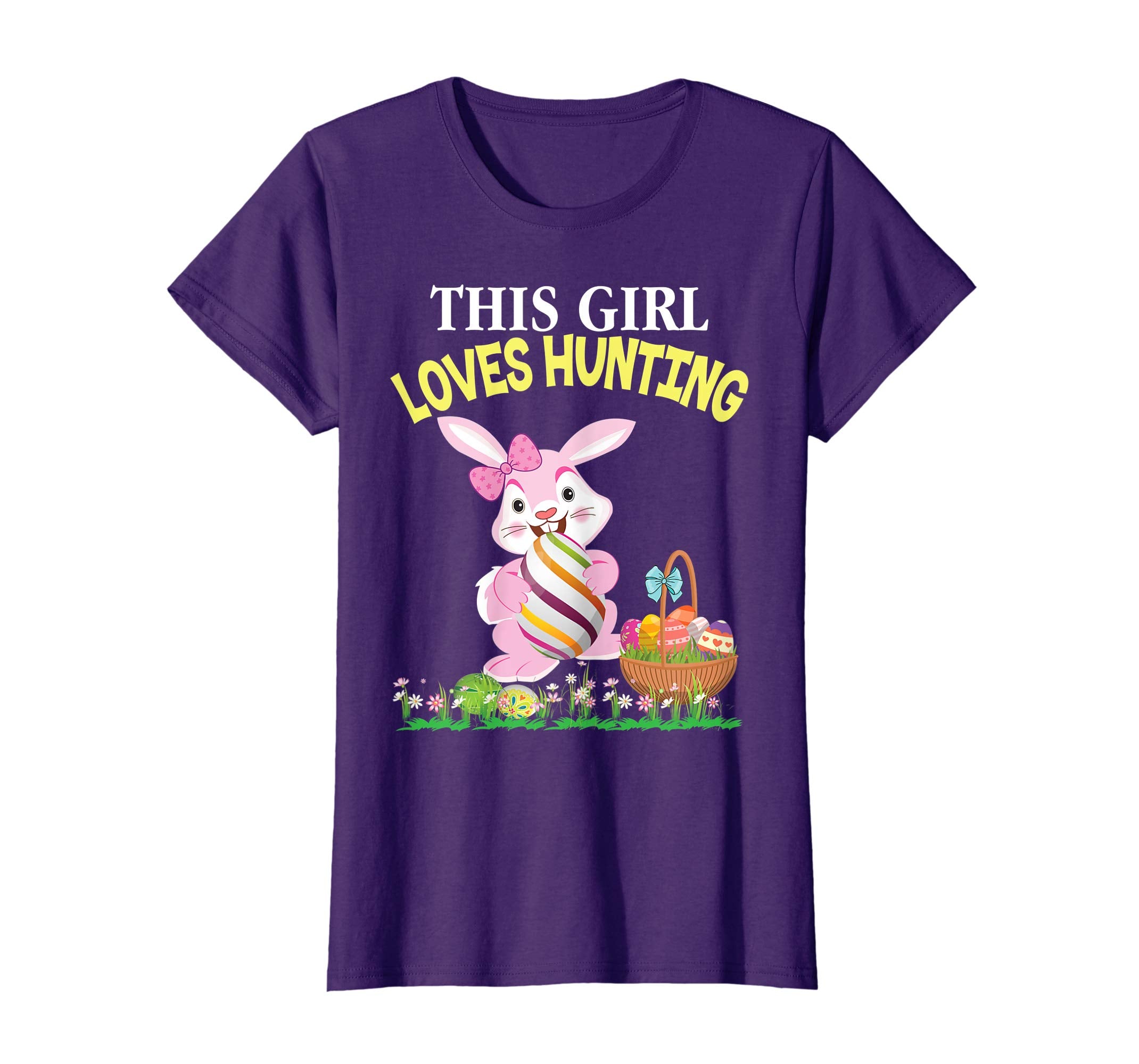 This Girl Loves Eggs Hunting Bunny Easter Day T-Shirt