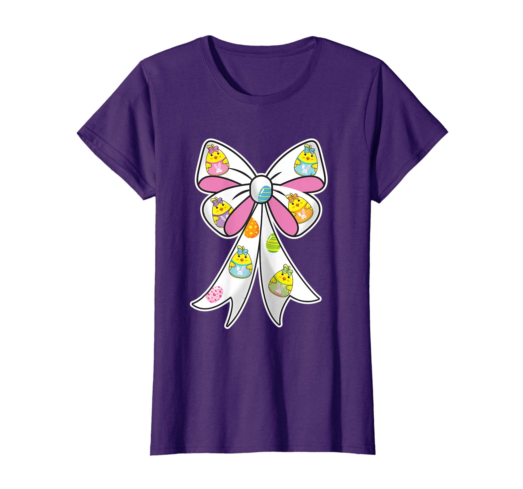 Cute Easter Peeps shirt for Girls Bow t-shirt Egg Hunt Tee