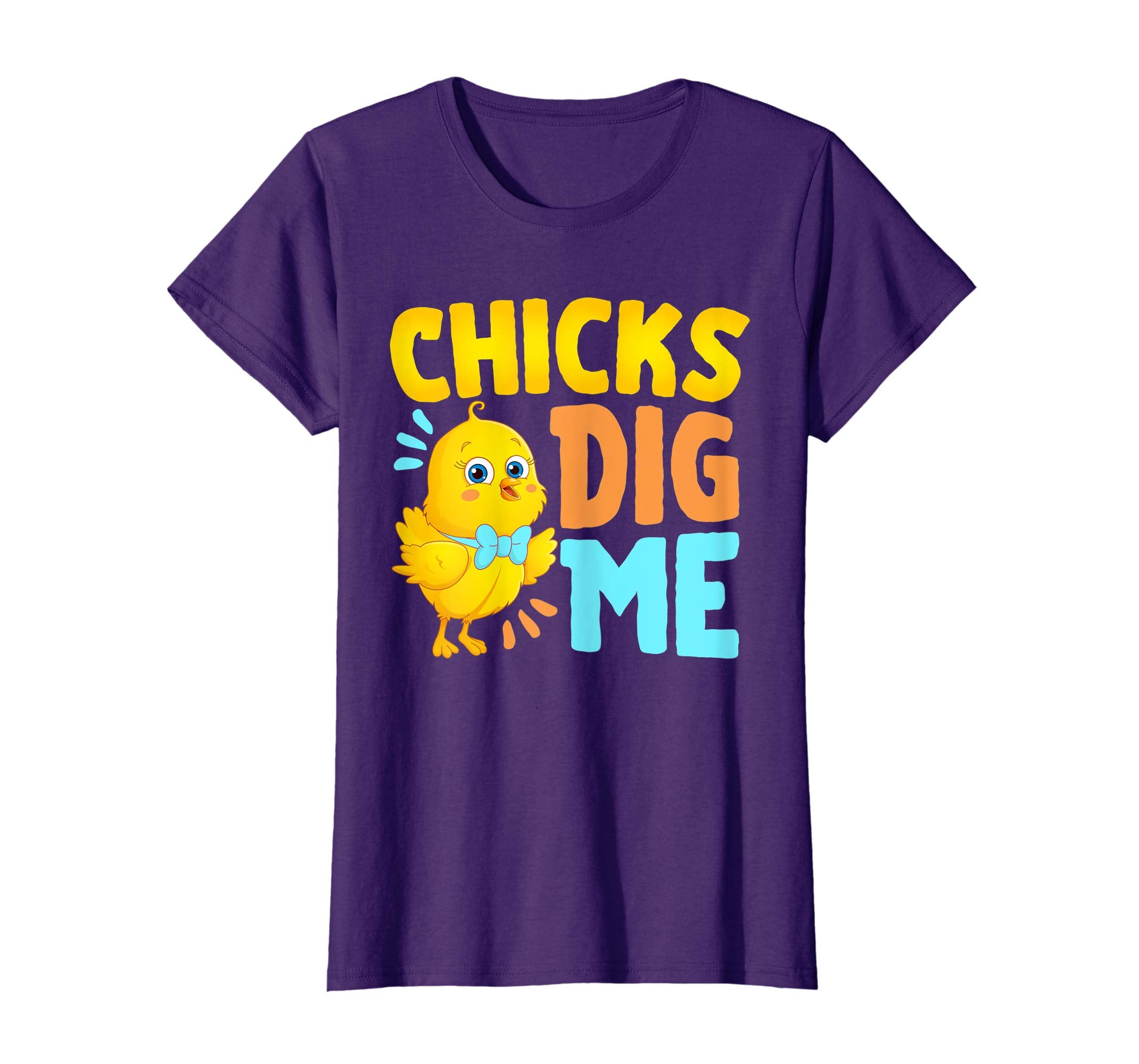 Chicks Dig Me Egg Hunt Happy Easter Kids Boys Girls T Shirt